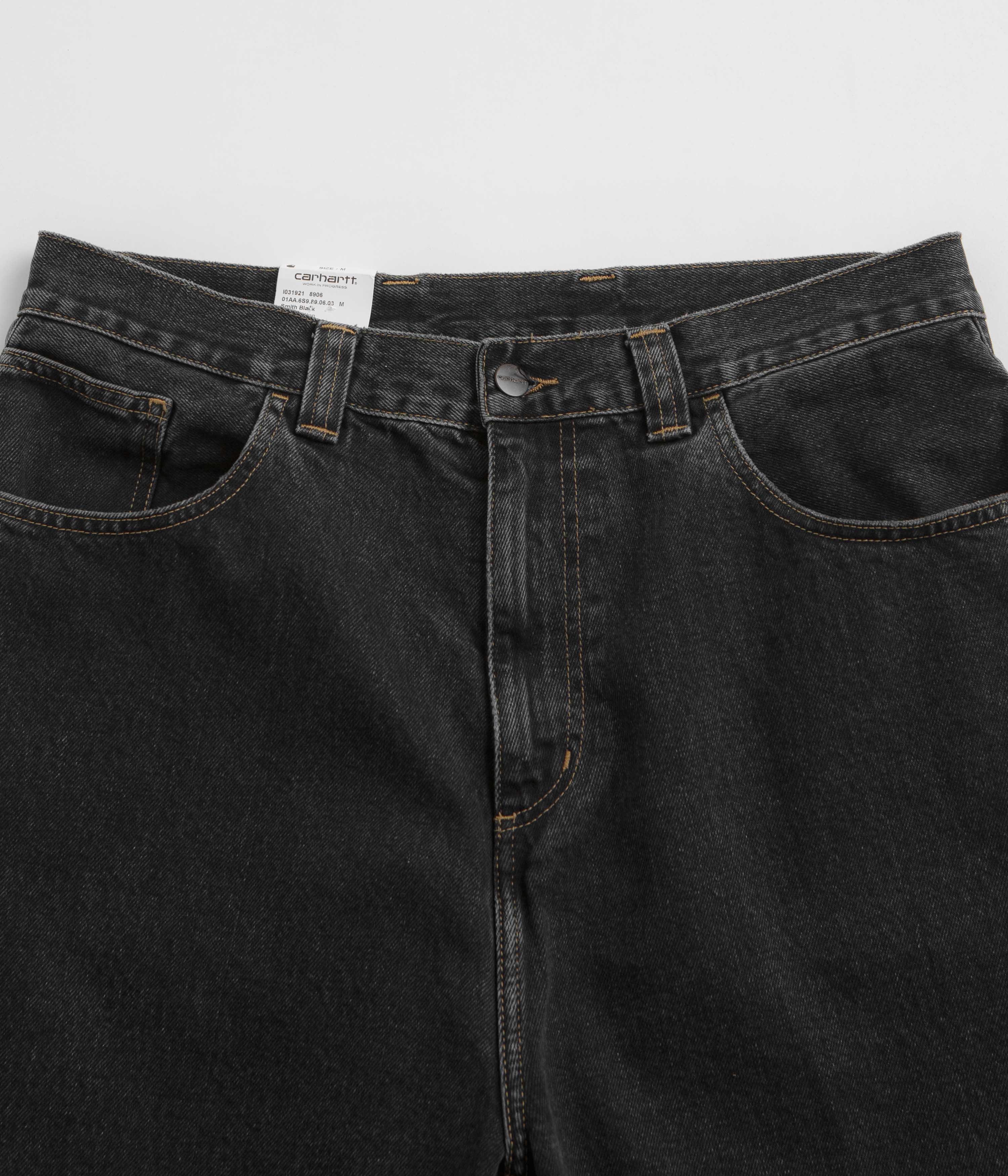 Carhartt Brandon Shorts - Black Stone Wash - Image 4