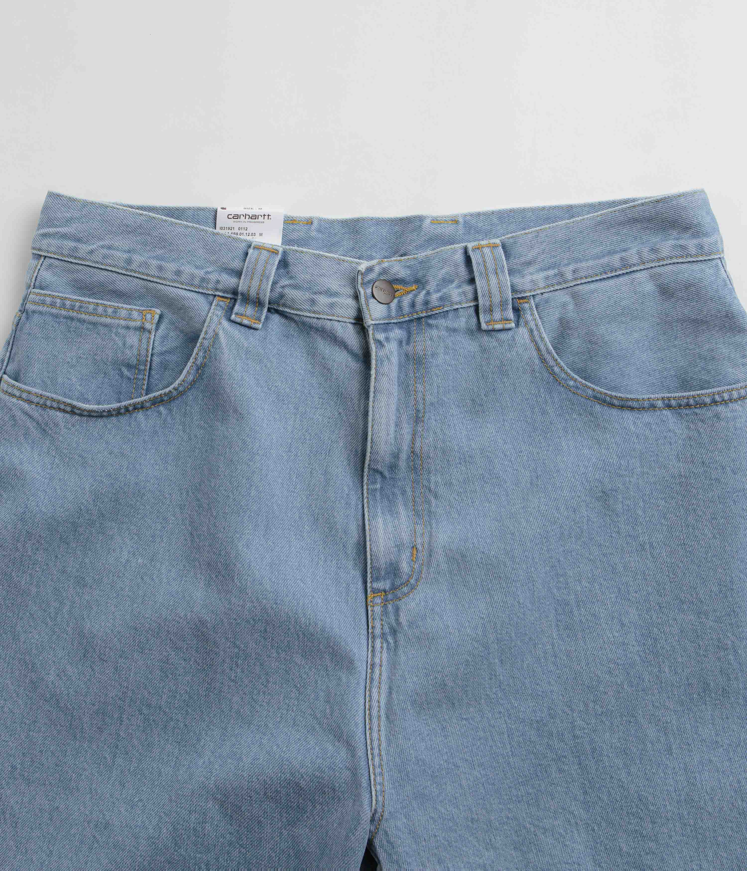 Carhartt Brandon Shorts - Stone Bleached Blue - Image 4