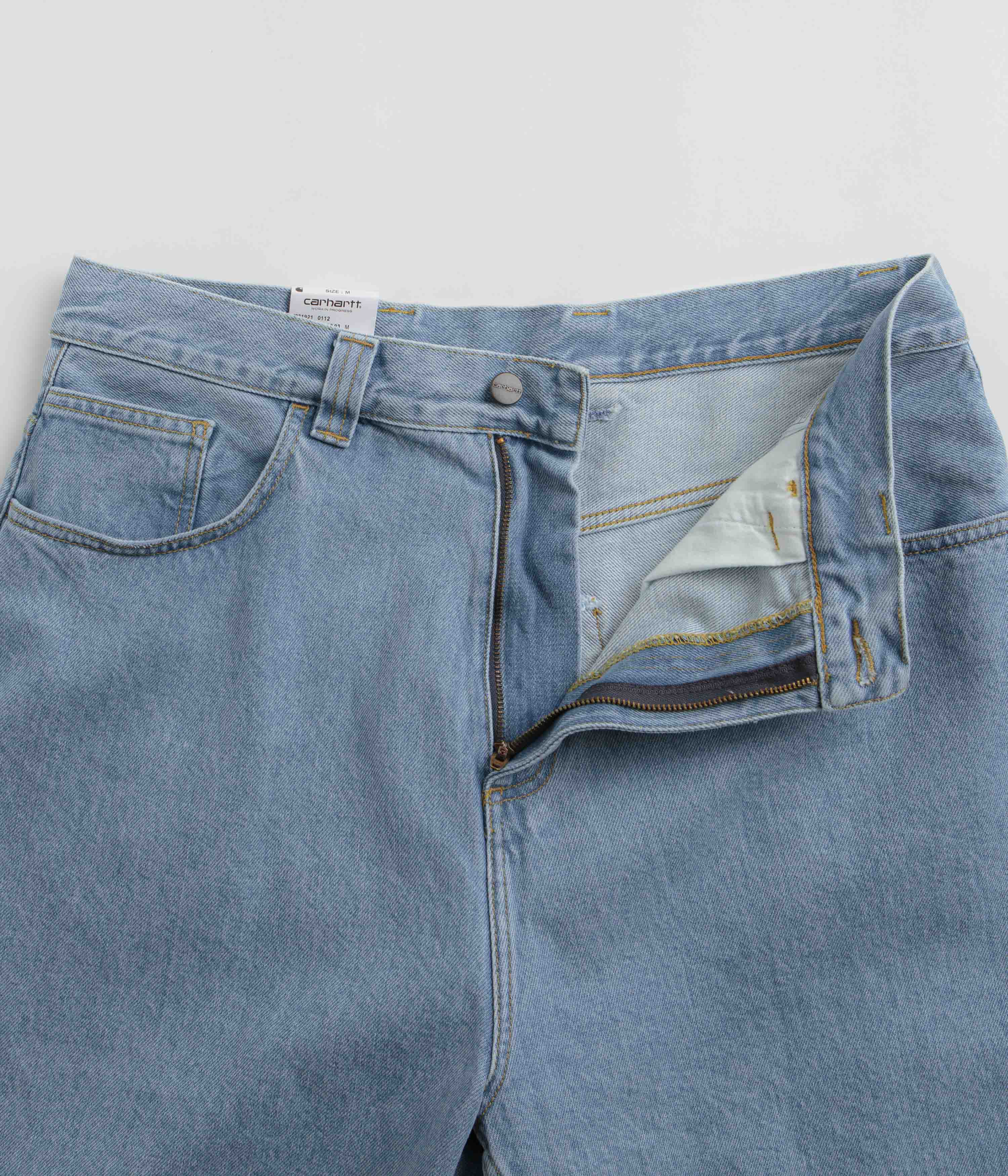 Carhartt Brandon Shorts - Stone Bleached Blue - Image 5