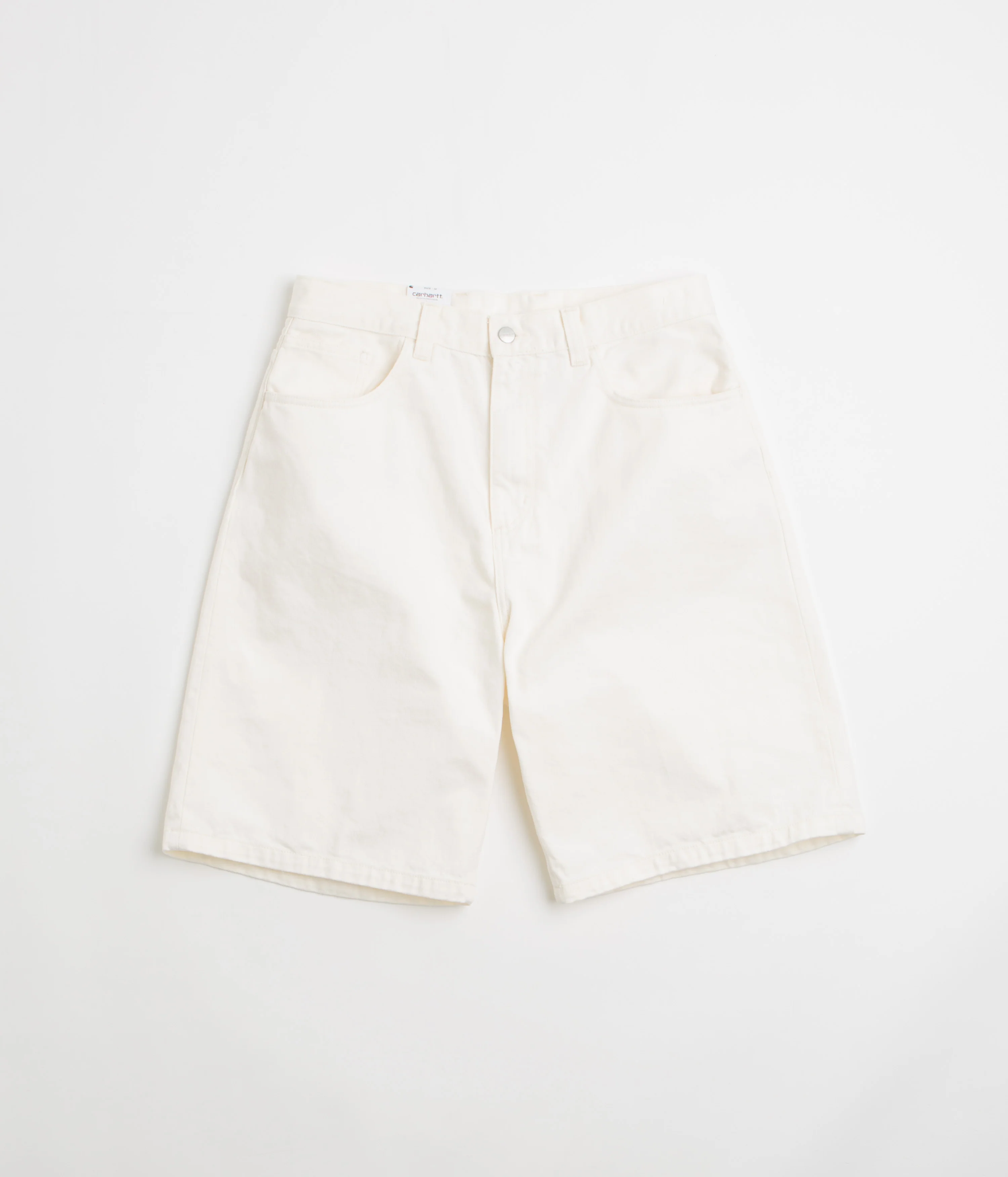 Carhartt Brandon Shorts - White Rinsed