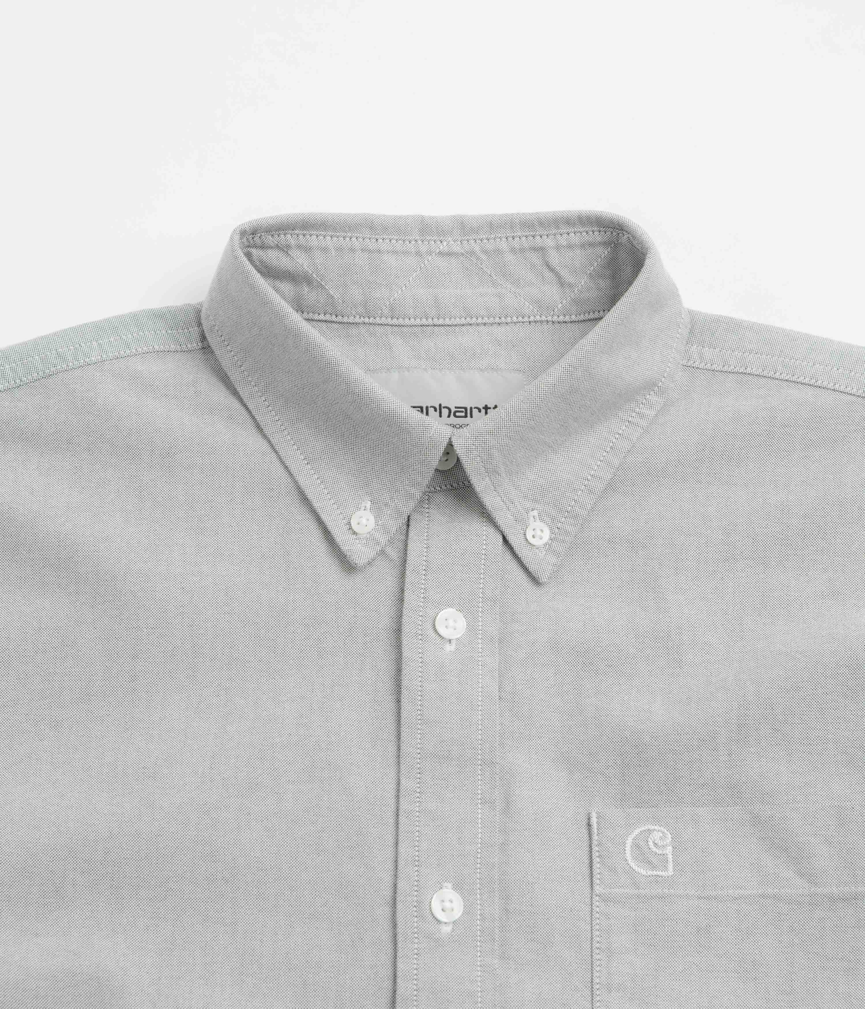 Carhartt Braxton Short Sleeve Shirt - Graphite / Wax - Image 2