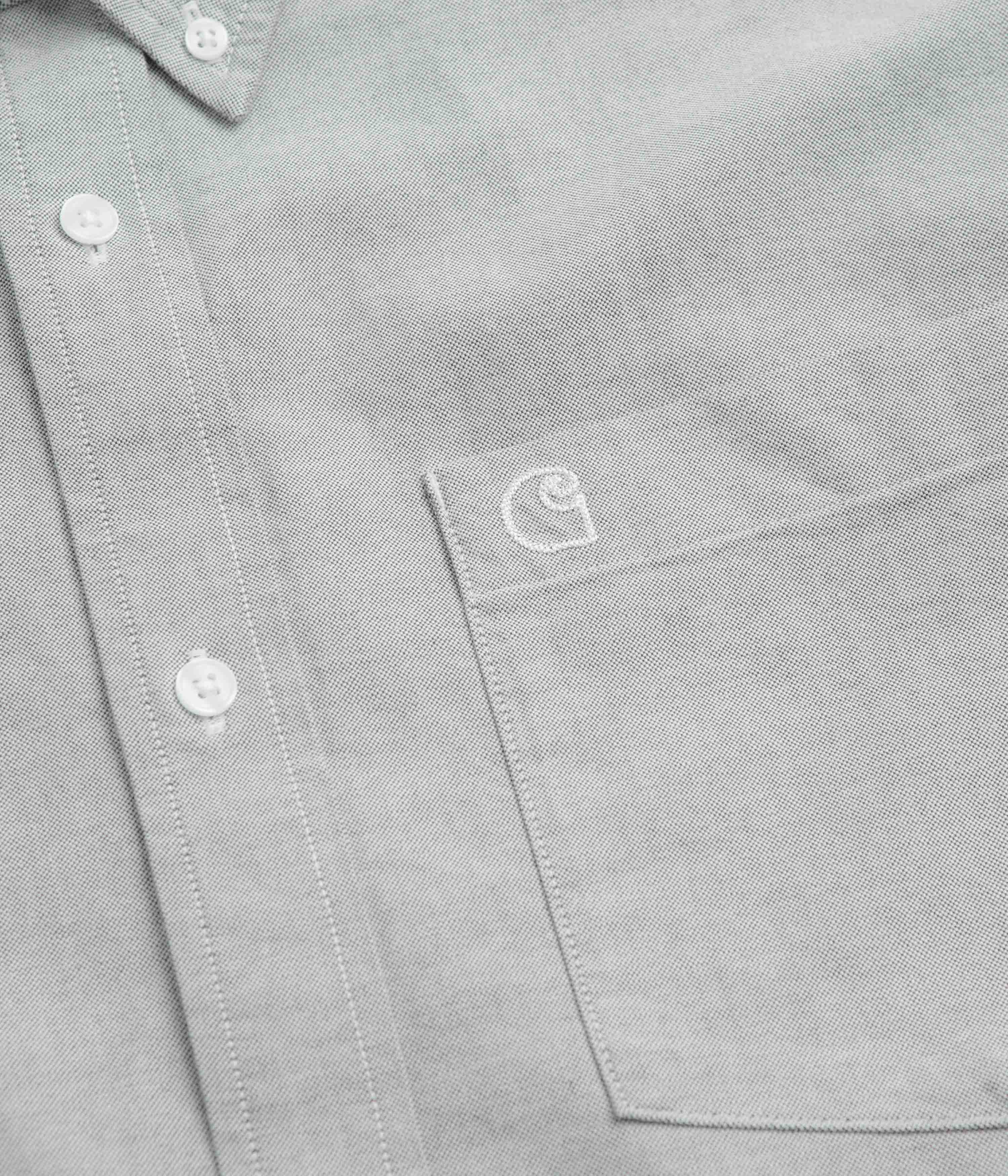 Carhartt Braxton Short Sleeve Shirt - Graphite / Wax - Image 5