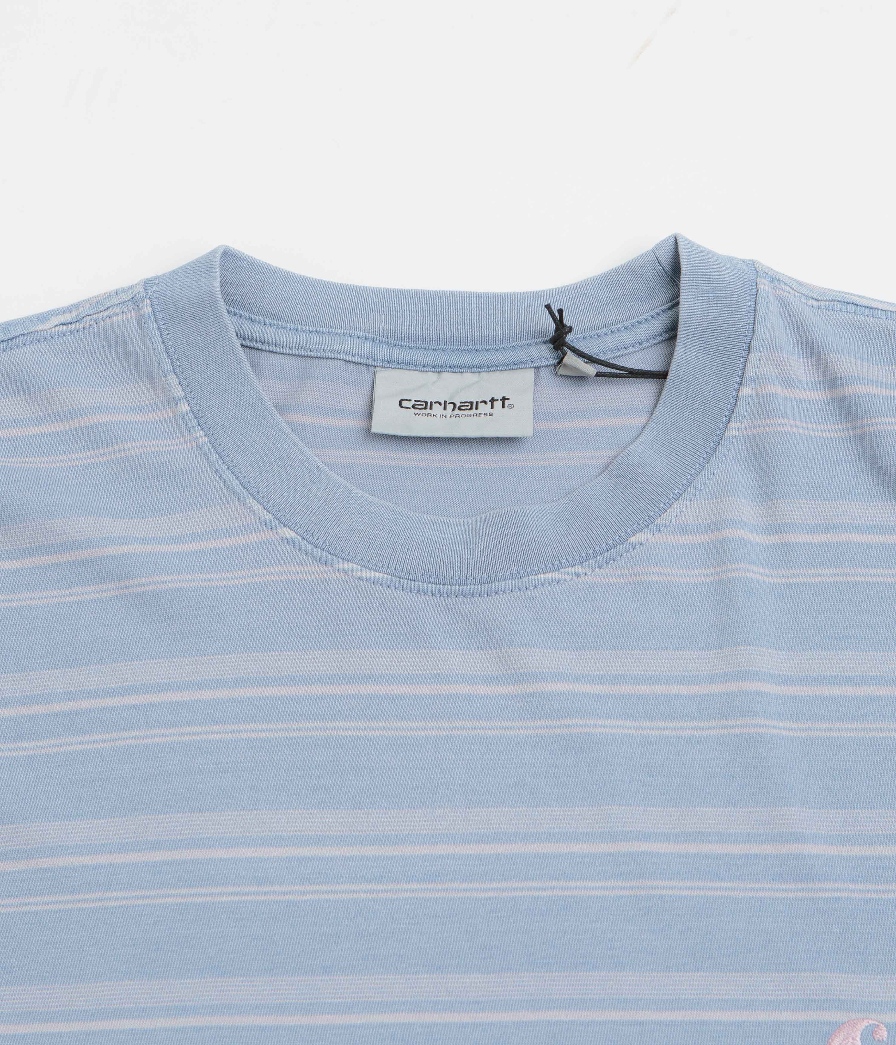 Carhartt Brodine T-Shirt - Brodine Stripe / Sorrent - Image 2