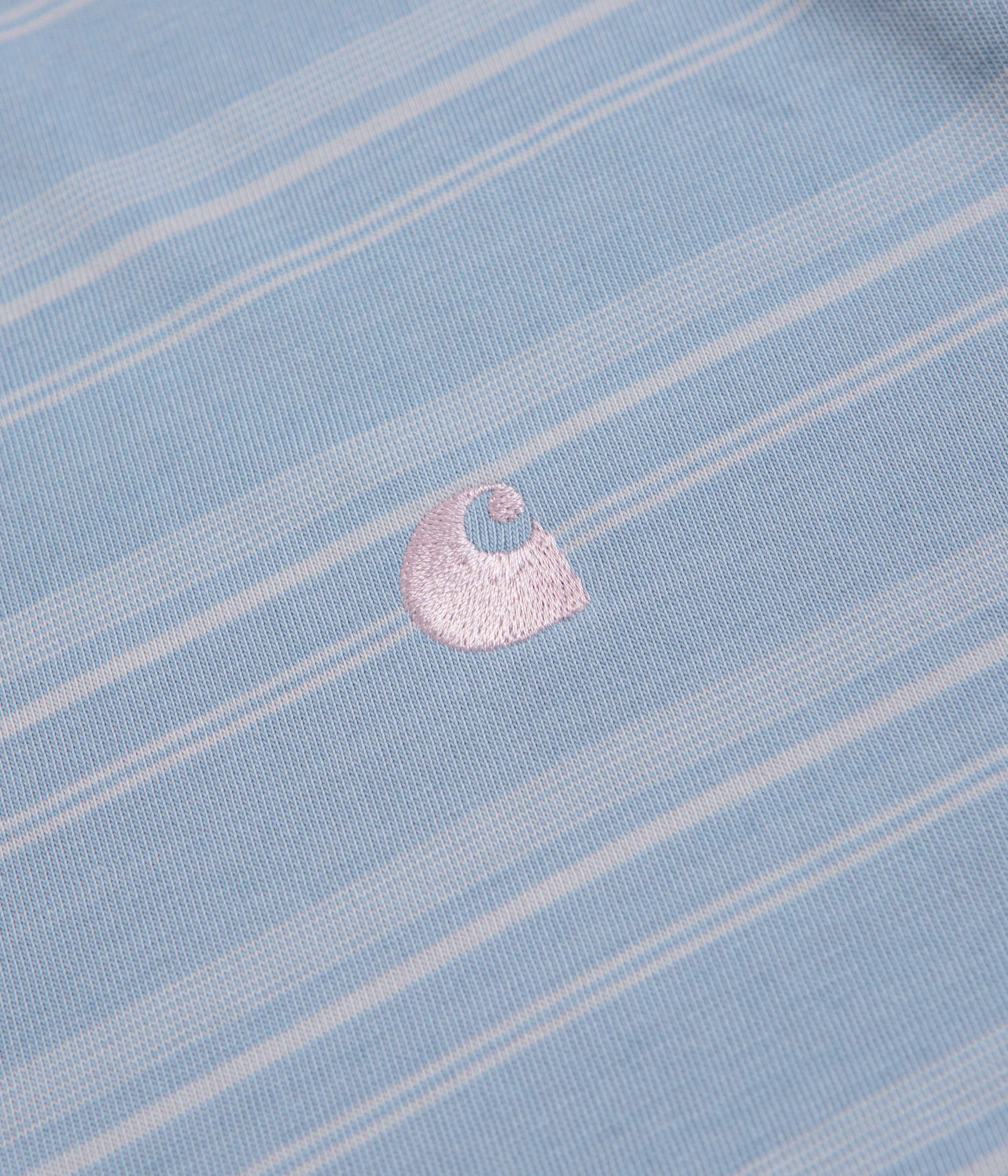 Carhartt Brodine T-Shirt - Brodine Stripe / Sorrent - Image 3