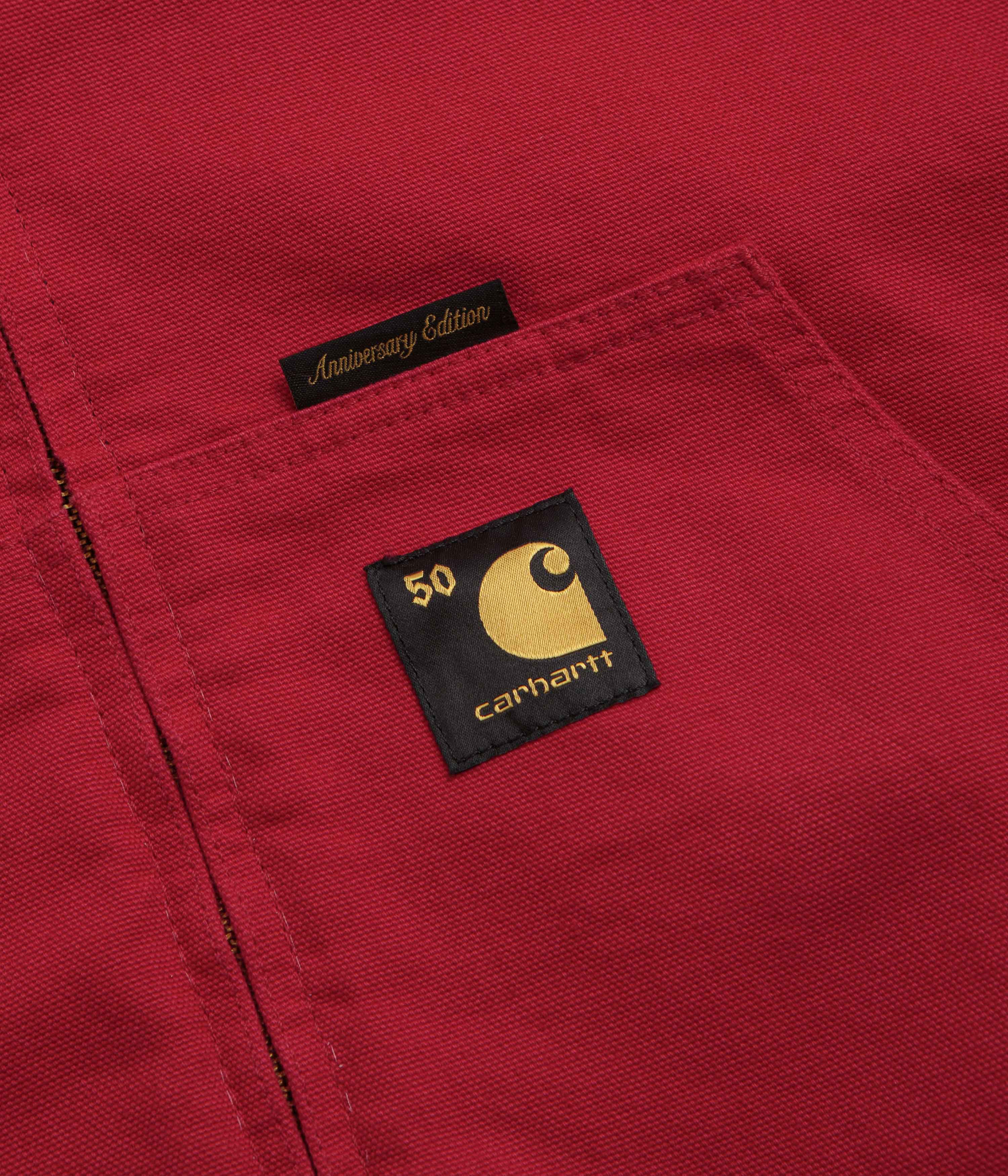 Carhartt Canvas OG Active Jacket - Black / USA Red - Image 10