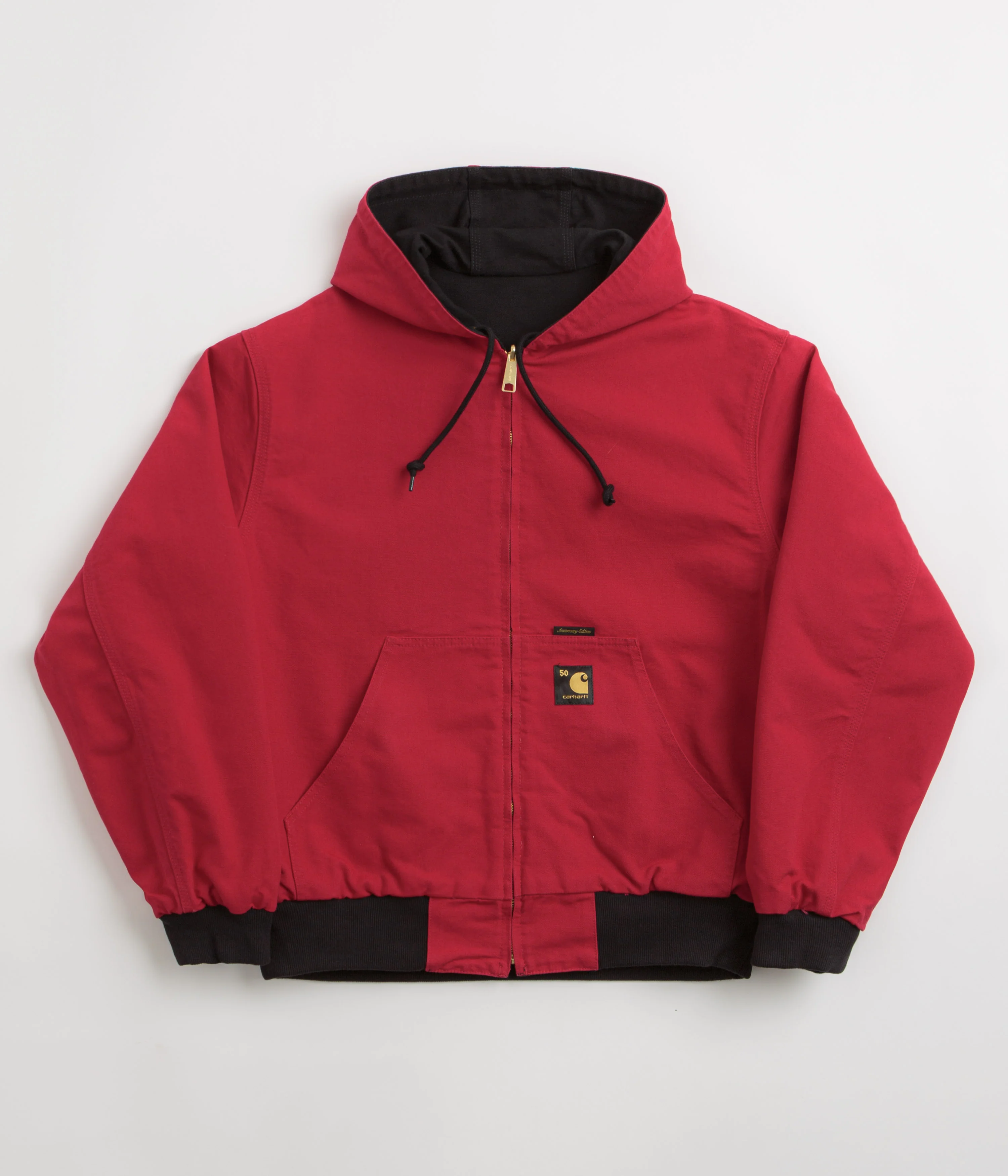 Carhartt Canvas OG Active Jacket - Black / USA Red - Image 2