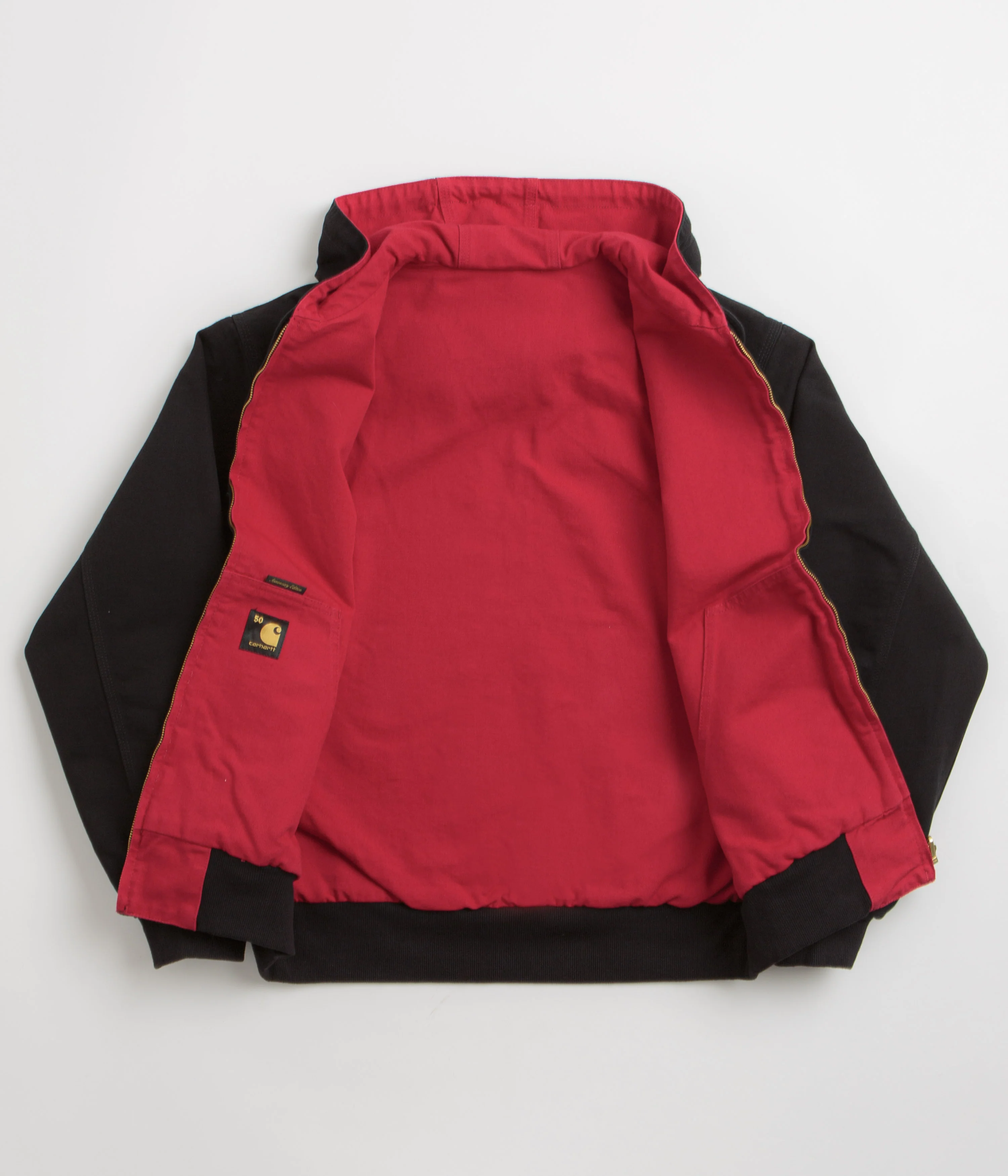 Carhartt Canvas OG Active Jacket - Black / USA Red - Image 3