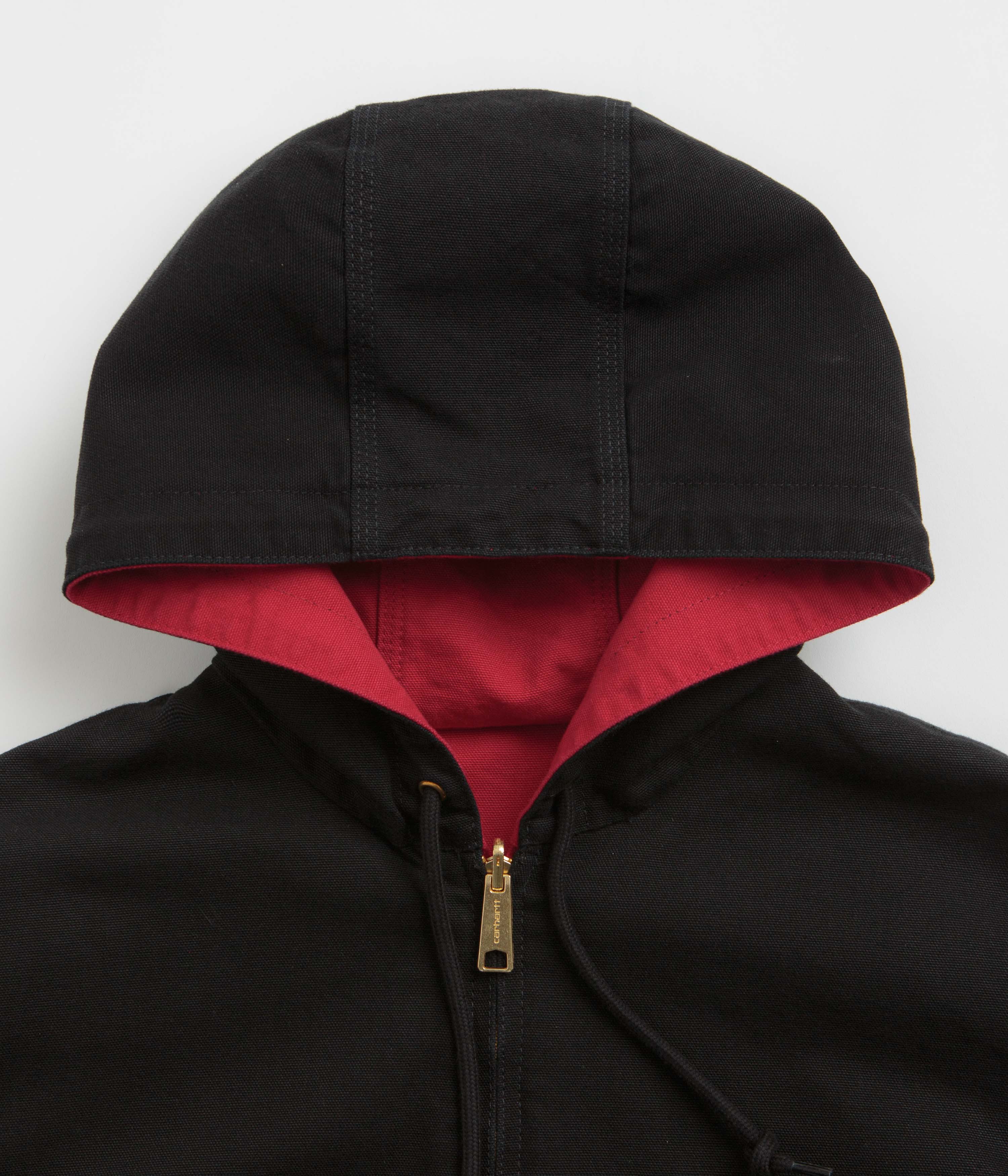 Carhartt Canvas OG Active Jacket - Black / USA Red - Image 7