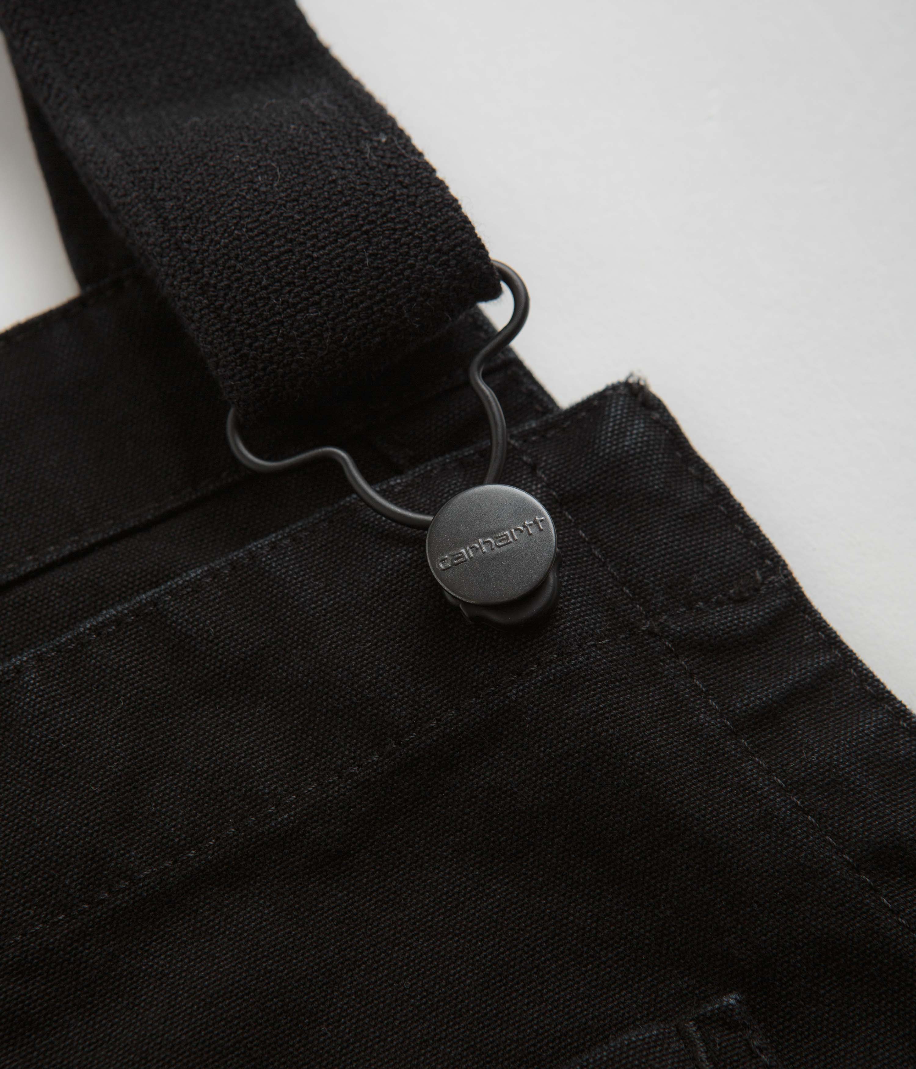 Carhartt Cargo Bib Overalls - Black - Image 4