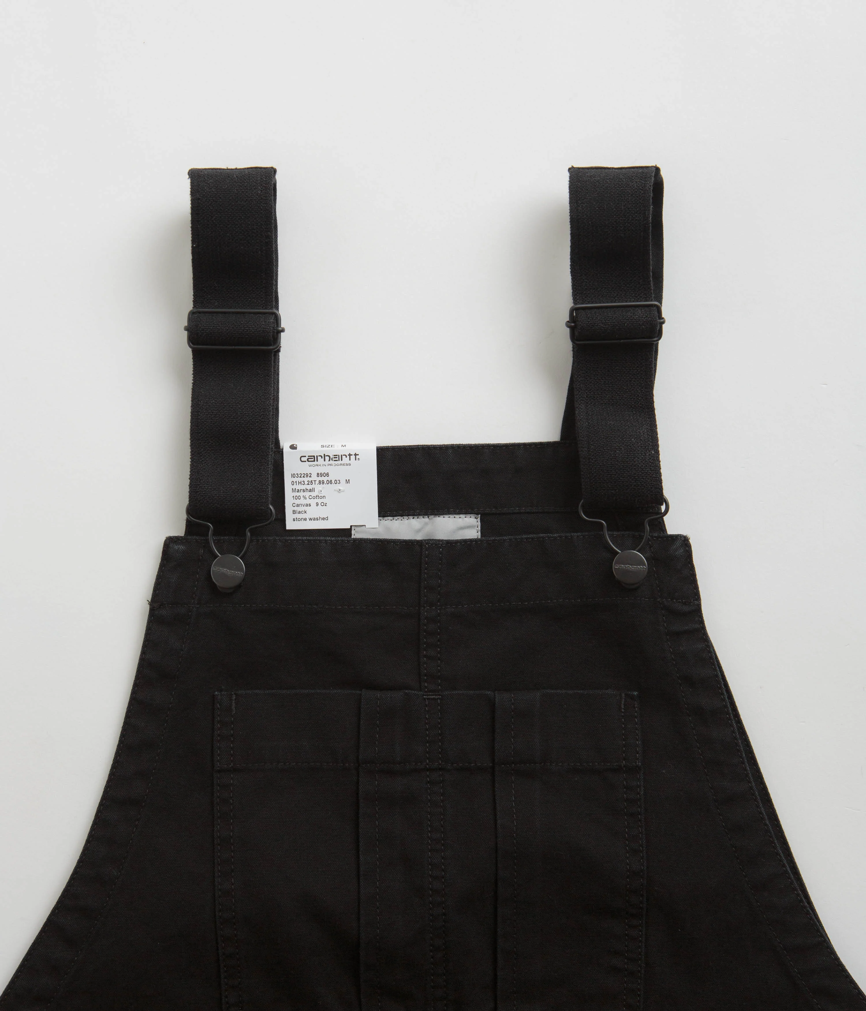 Carhartt Cargo Bib Overalls - Black - Image 5
