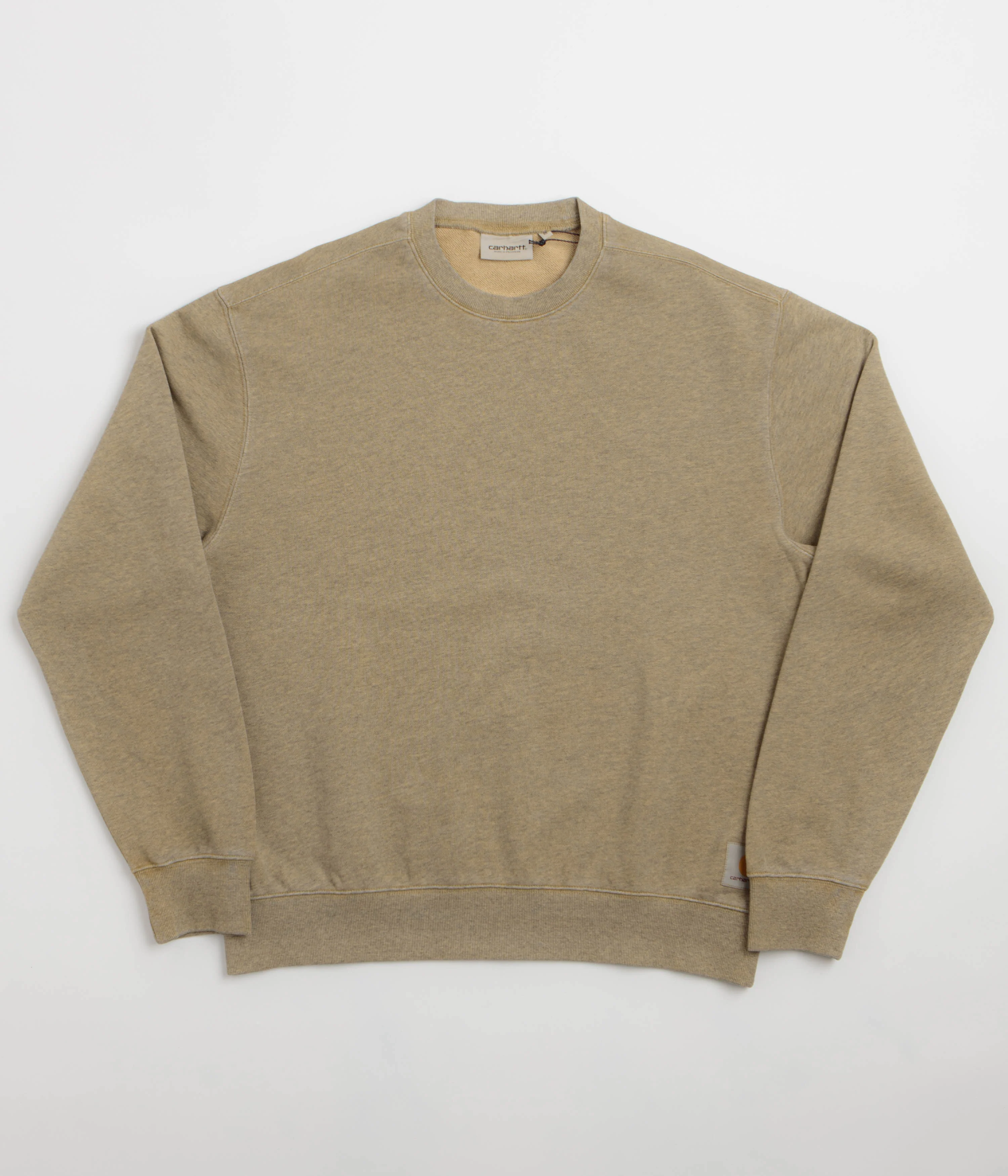 Carhartt Caspian Crewneck Sweatshirt - Dusty Hamilton Brown Heather