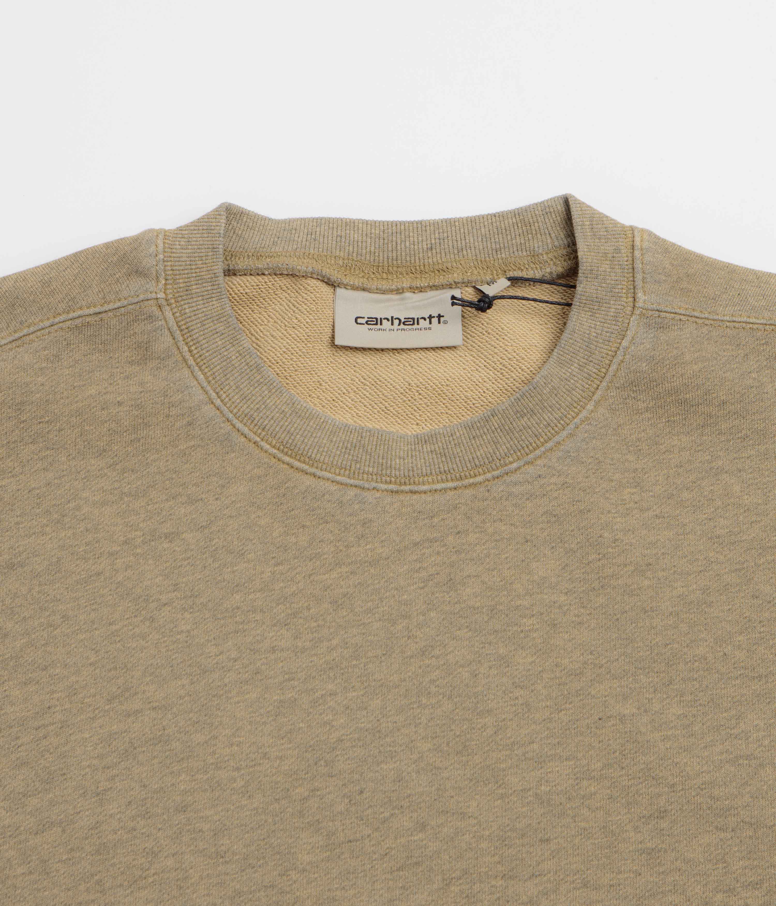 Carhartt Caspian Crewneck Sweatshirt - Dusty Hamilton Brown Heather - Image 2