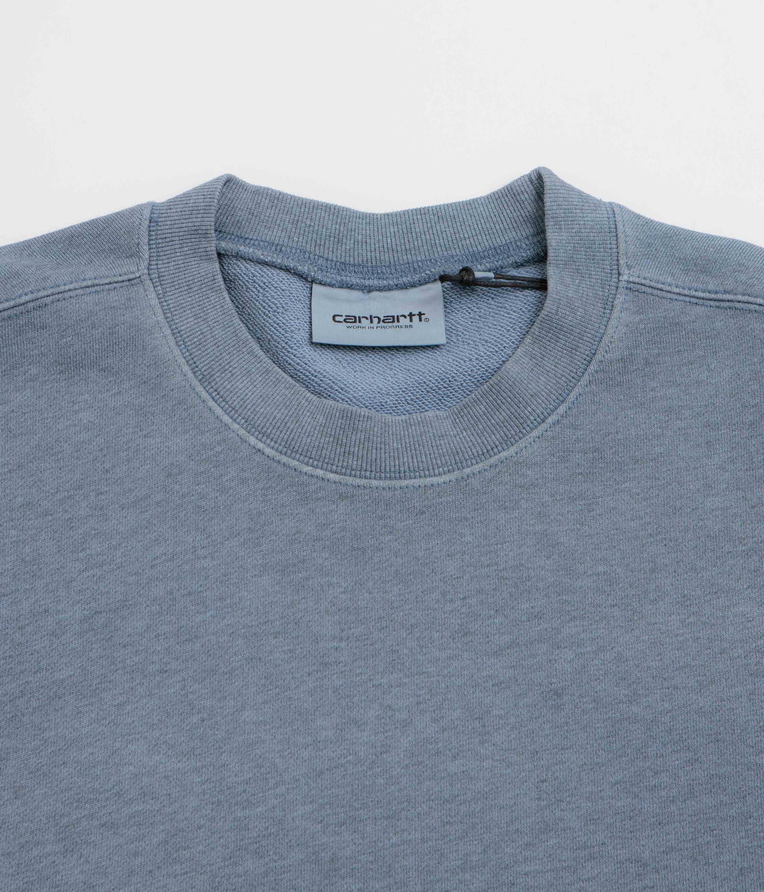 Carhartt Caspian Crewneck Sweatshirt - Shady Blue Heather - Image 2