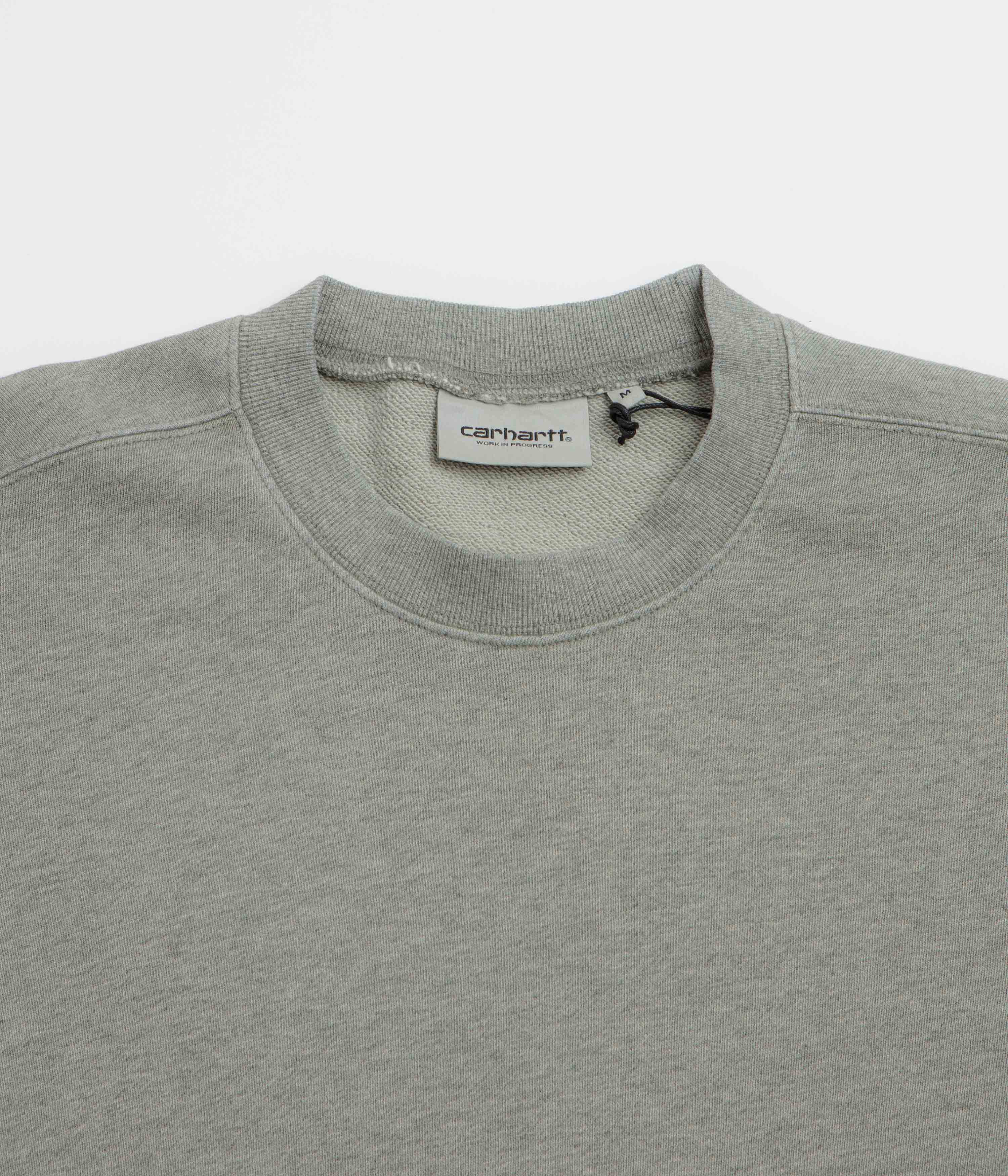 Carhartt Caspian Crewneck Sweatshirt - Shady Green Heather - Image 2