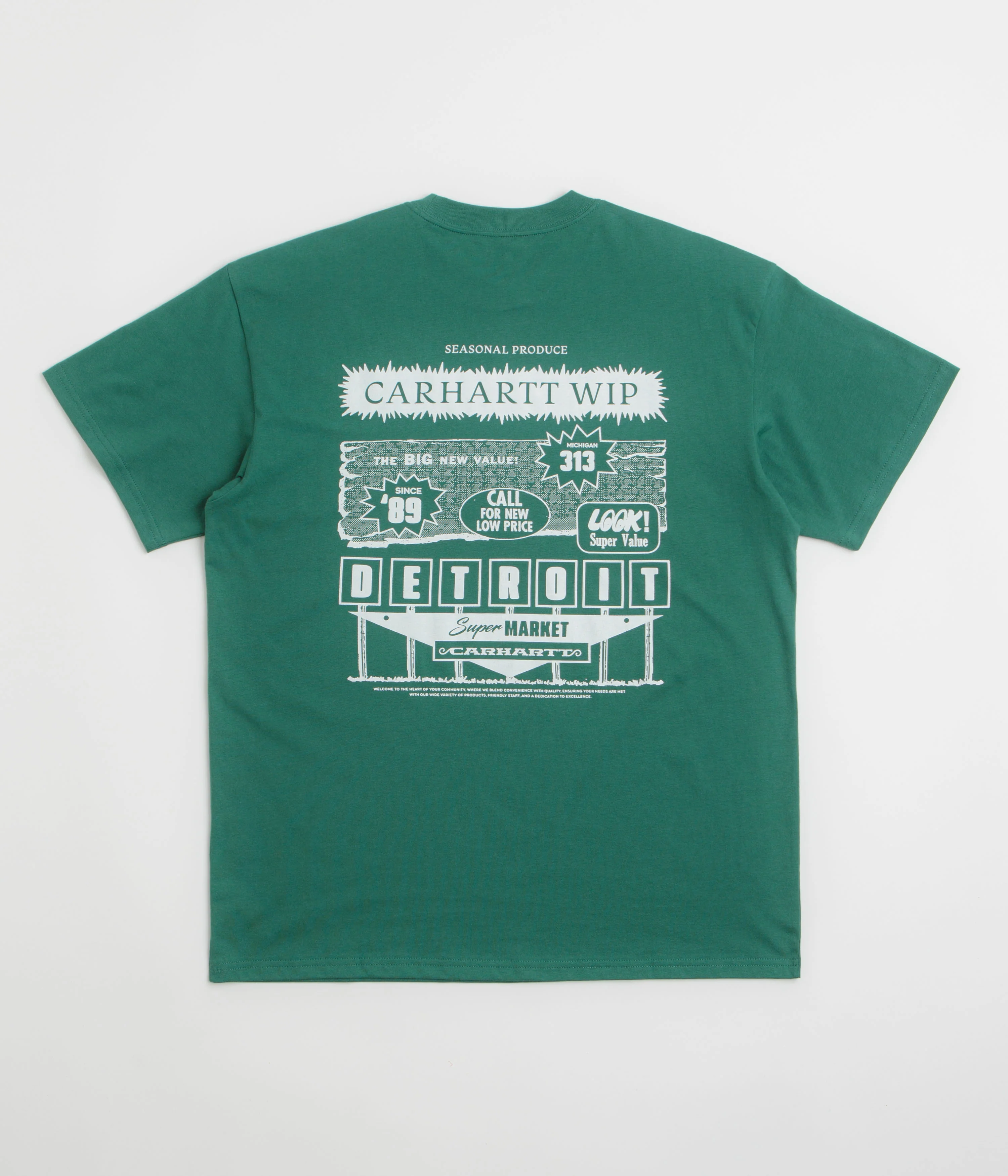 Carhartt Catalogue T-Shirt - Rainforest / White - Image 2