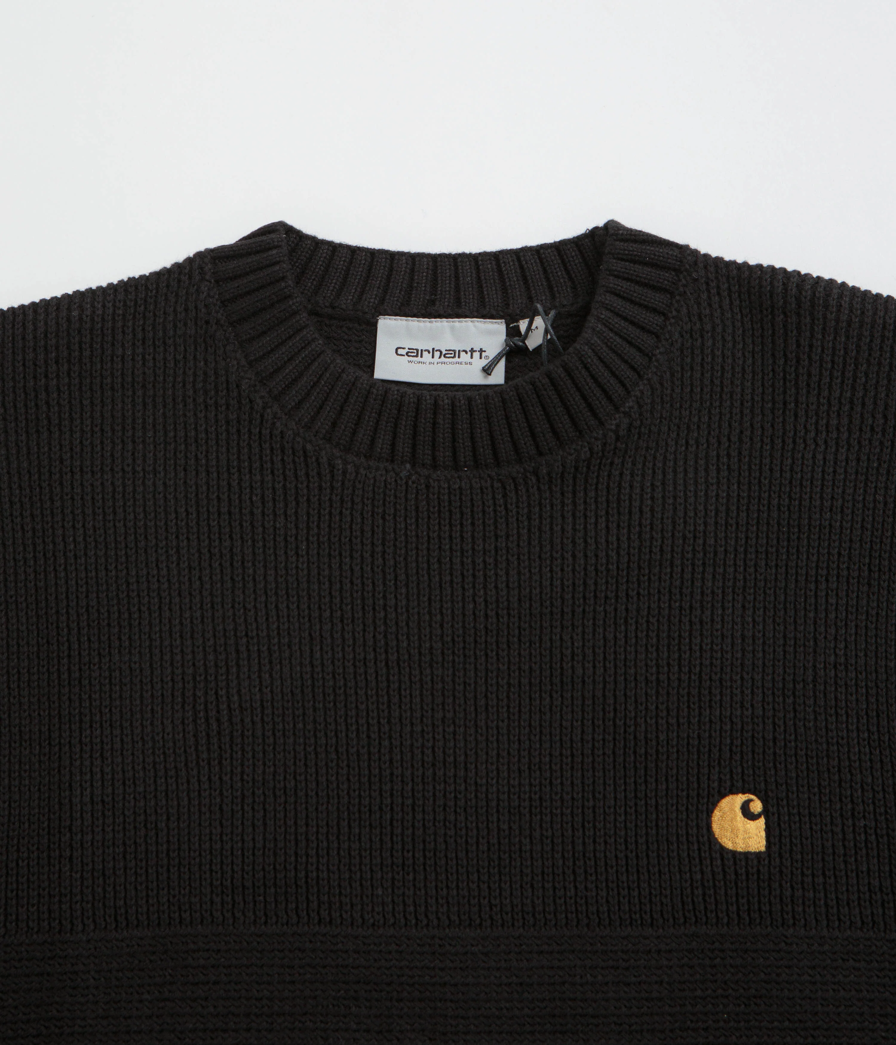 Carhartt Chane Crewneck Sweatshirt - Black / Gold - Image 2
