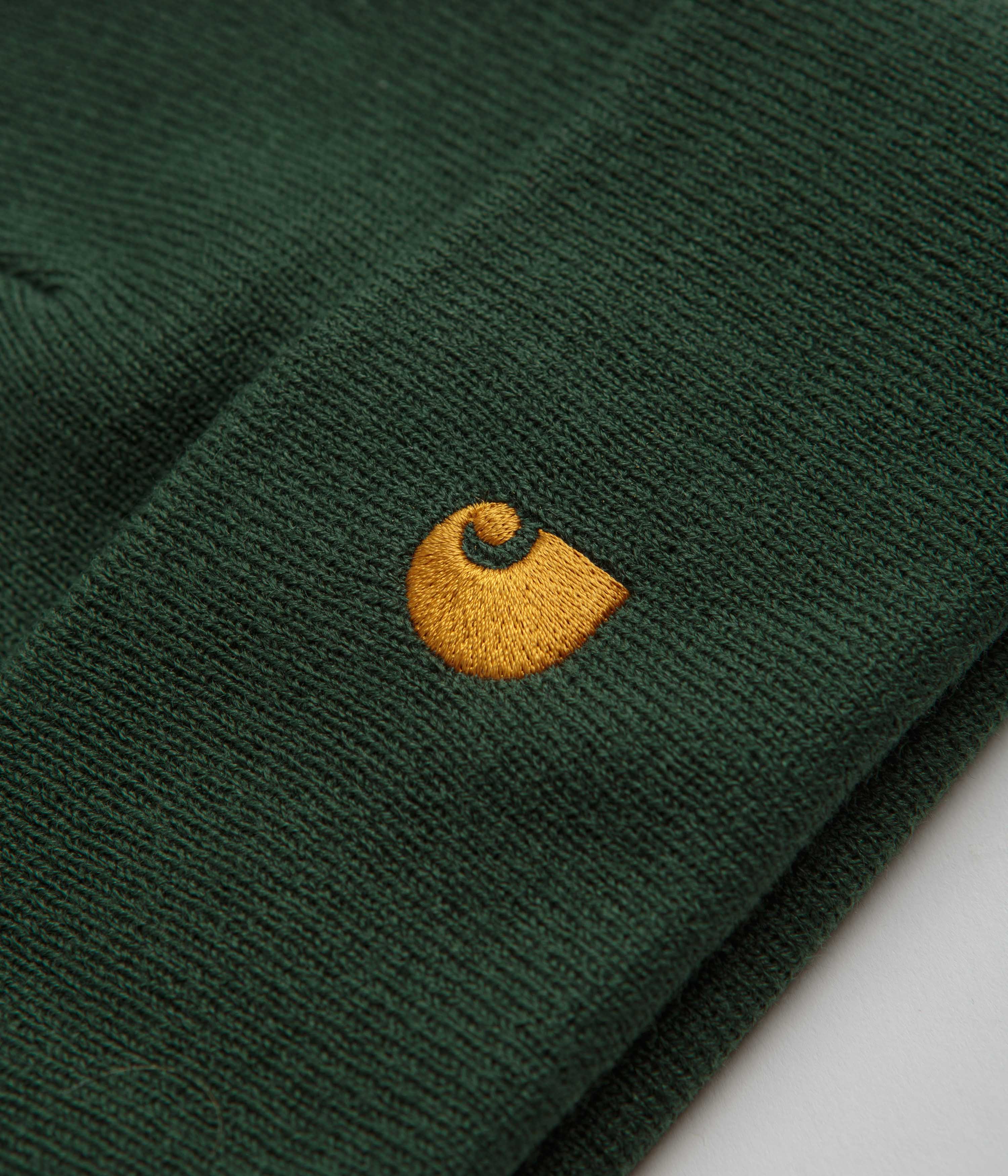 Carhartt Chase Beanie - Sycamore Tree / Gold - Image 2