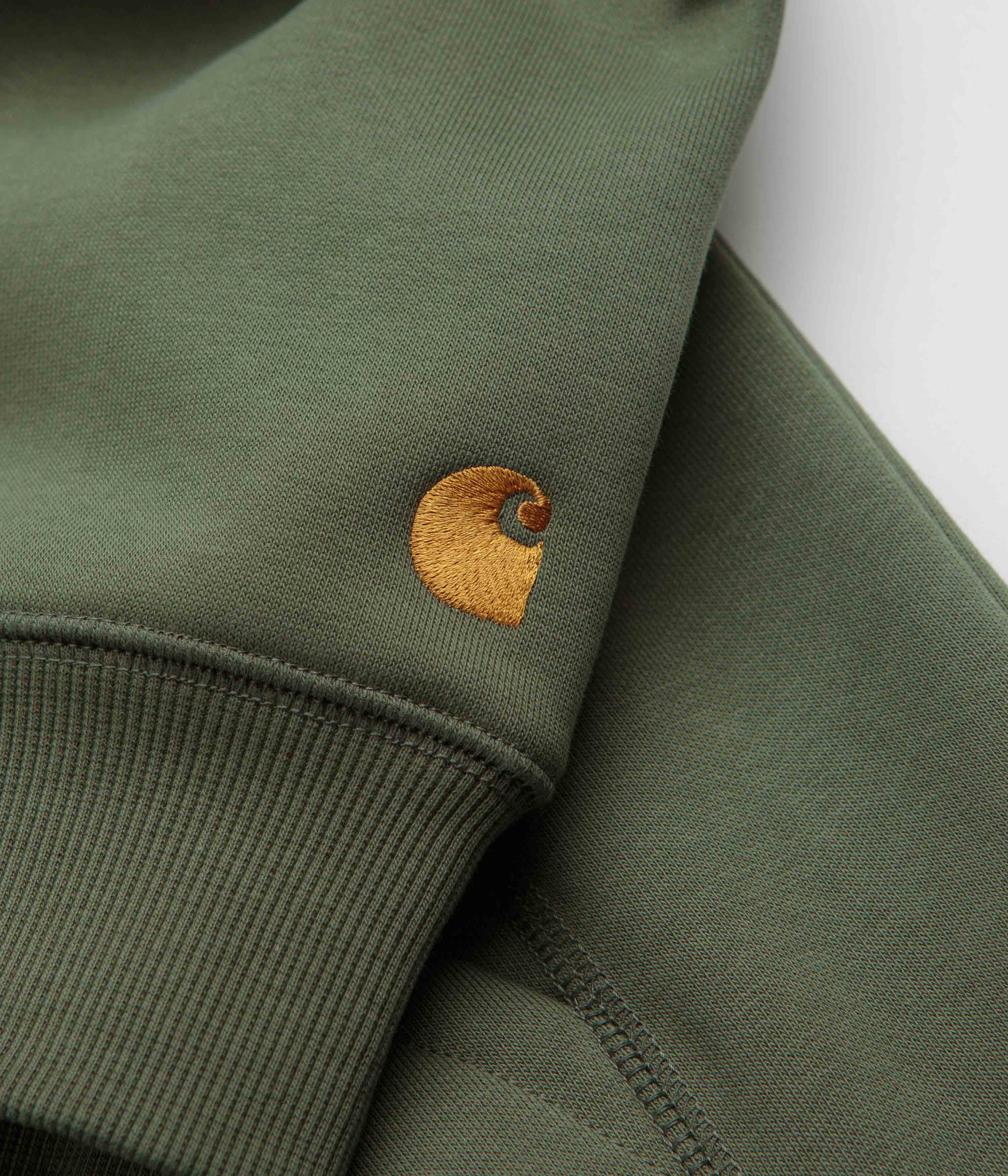 Carhartt Chase Hoodie - Leaf / Gold - Image 5