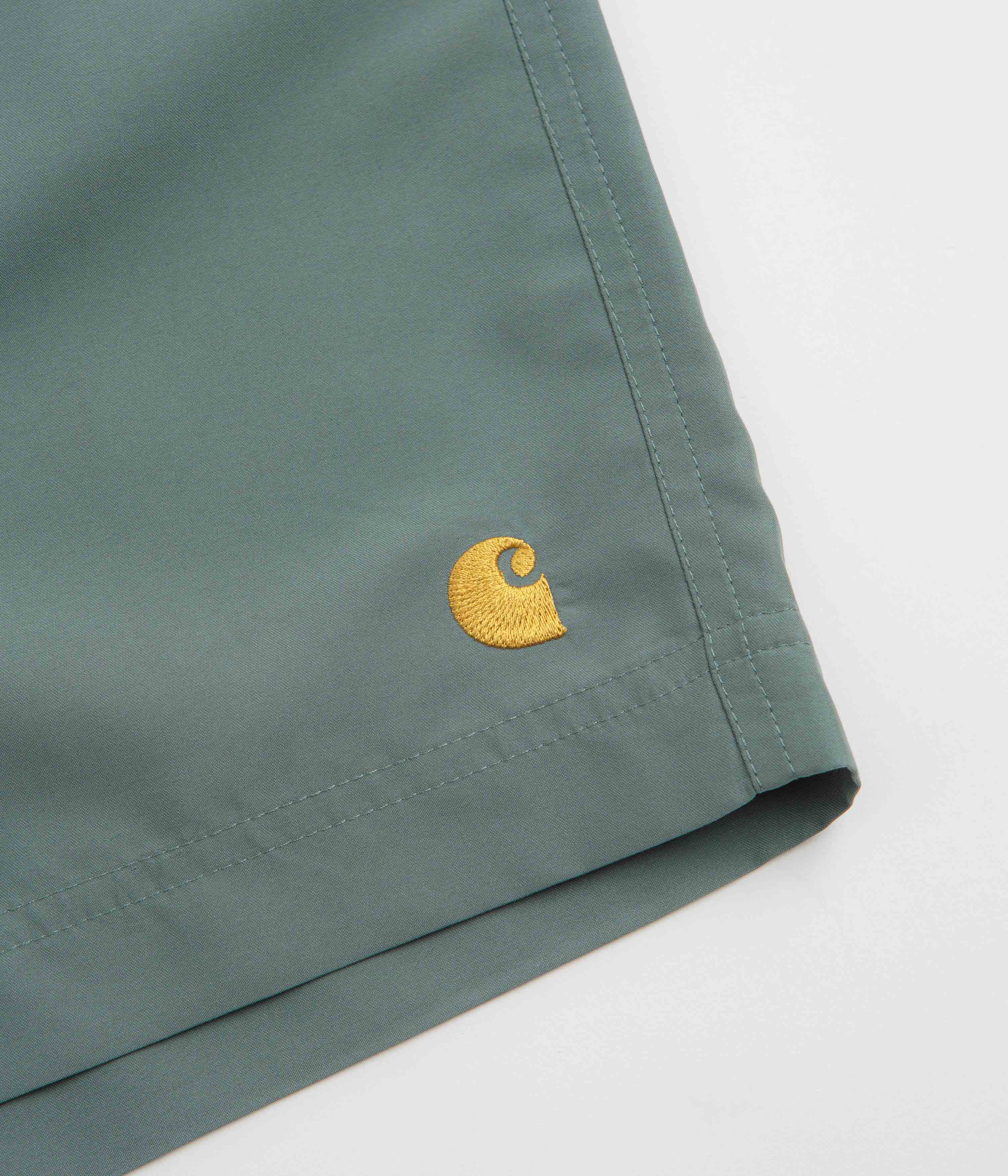 Carhartt Chase Swim Trunks - Velvet Green / Gold - Image 5