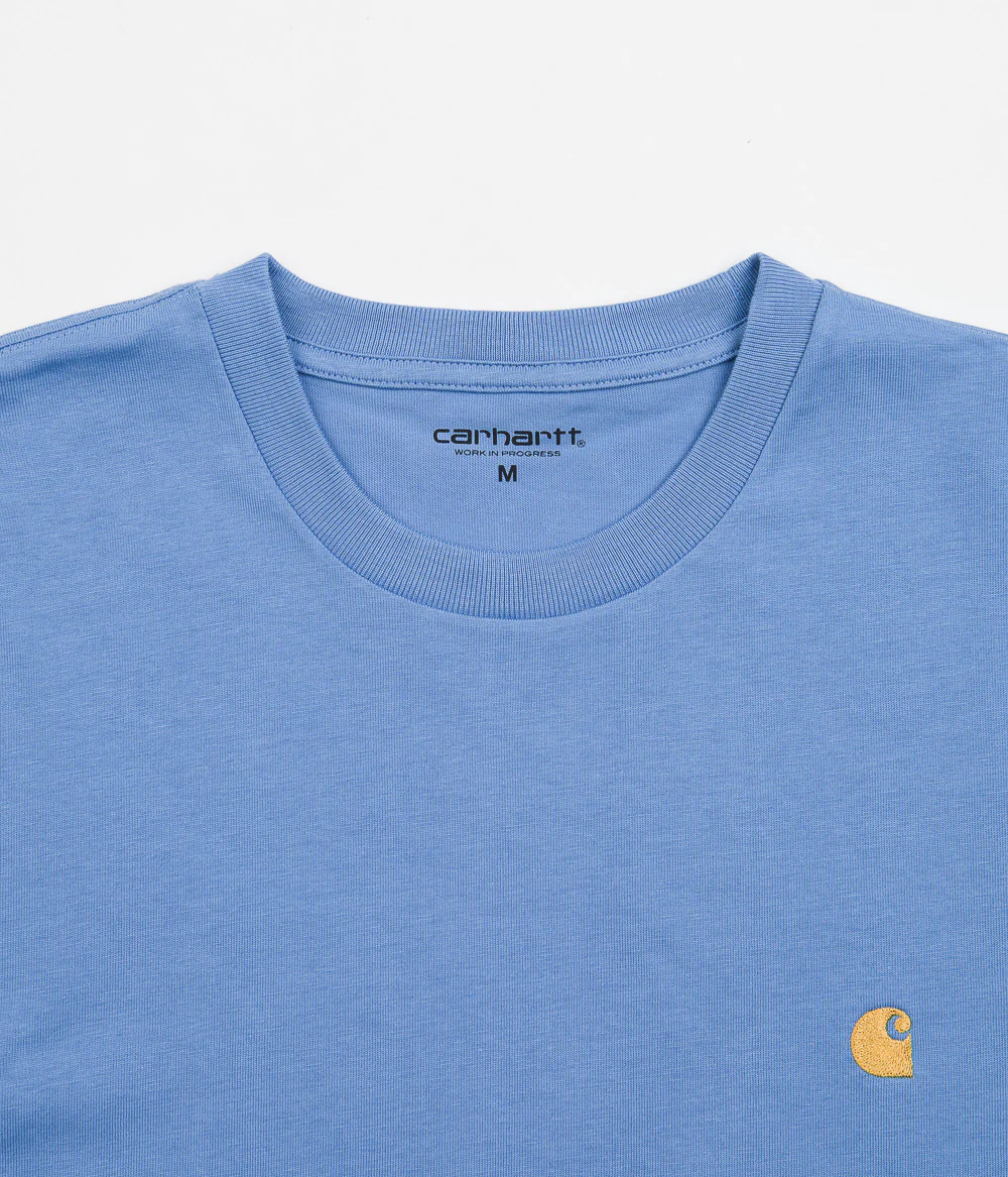 Carhartt Chase T-Shirt - Piscine / Gold - Image 3