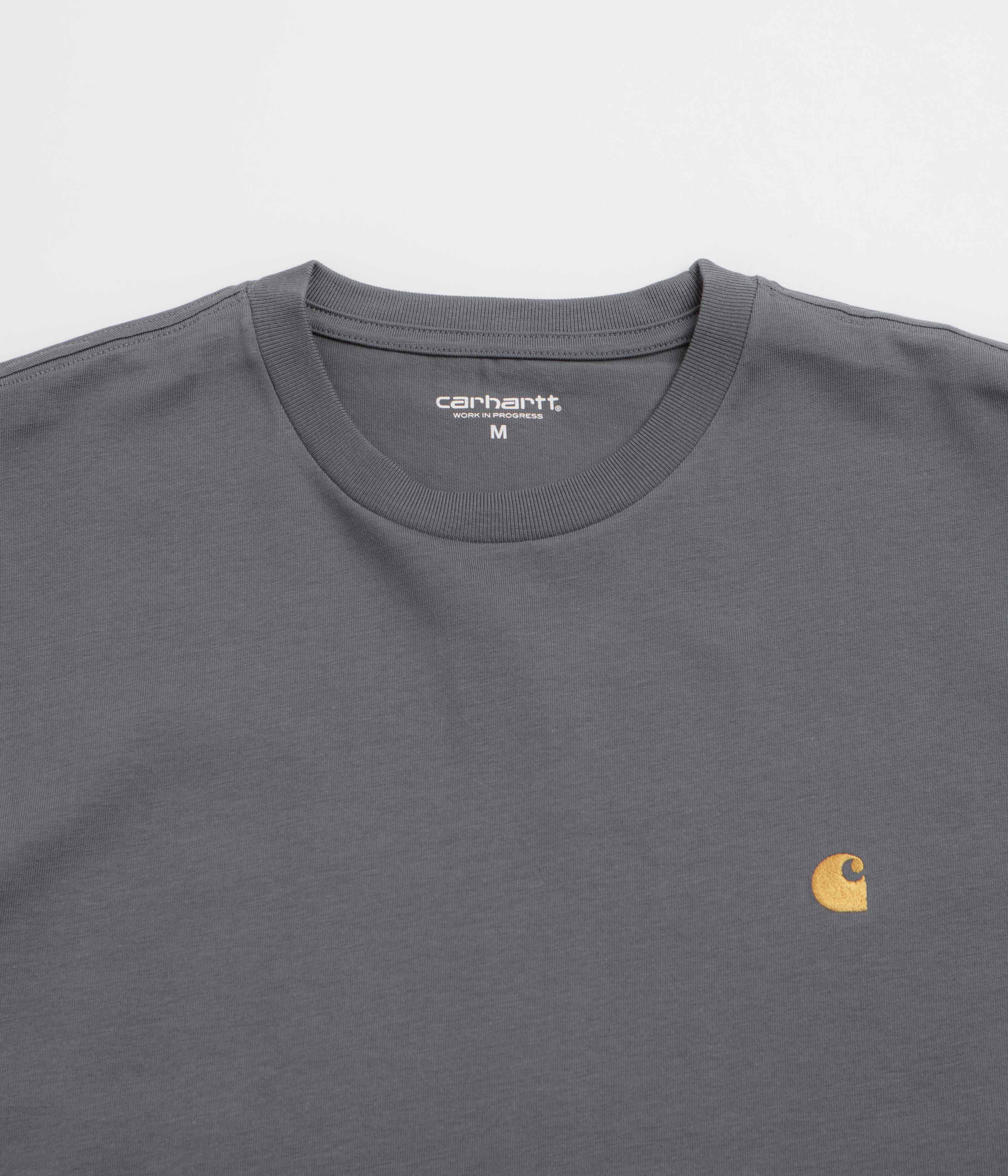 Carhartt Chase T-Shirt - Styx / Gold - Image 2
