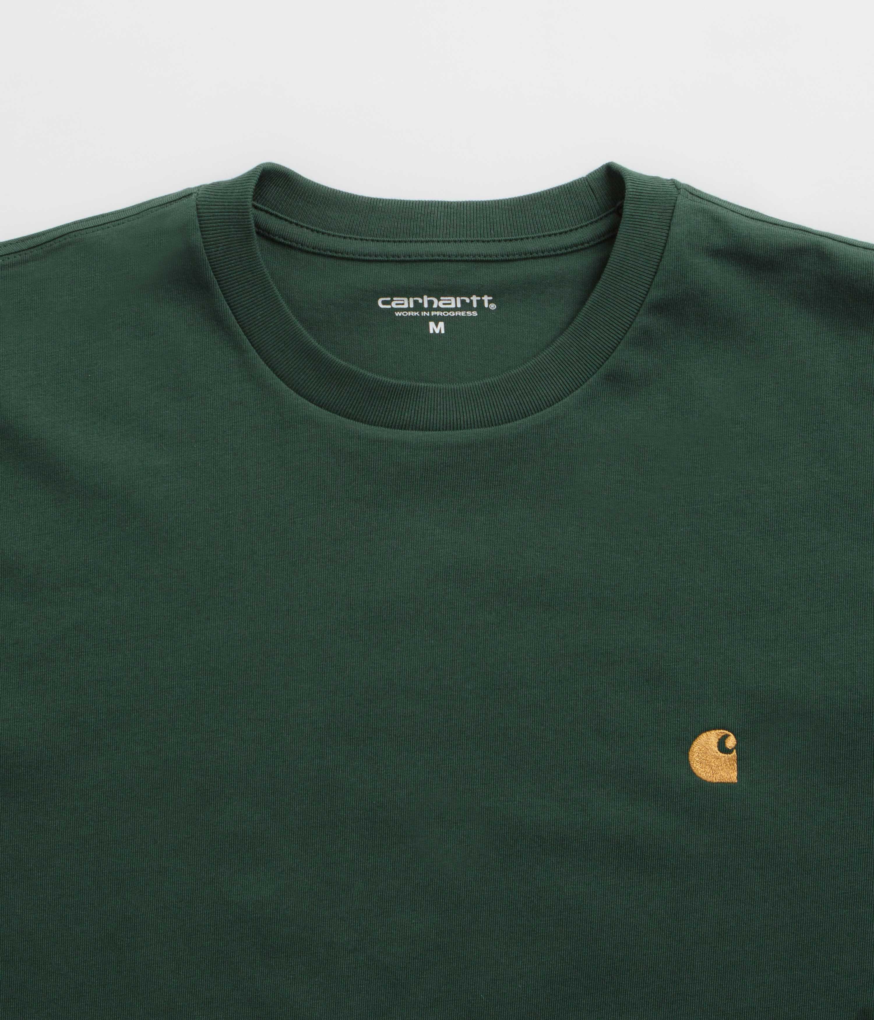 Carhartt Chase T-Shirt - Sycamore Tree / Gold - Image 3