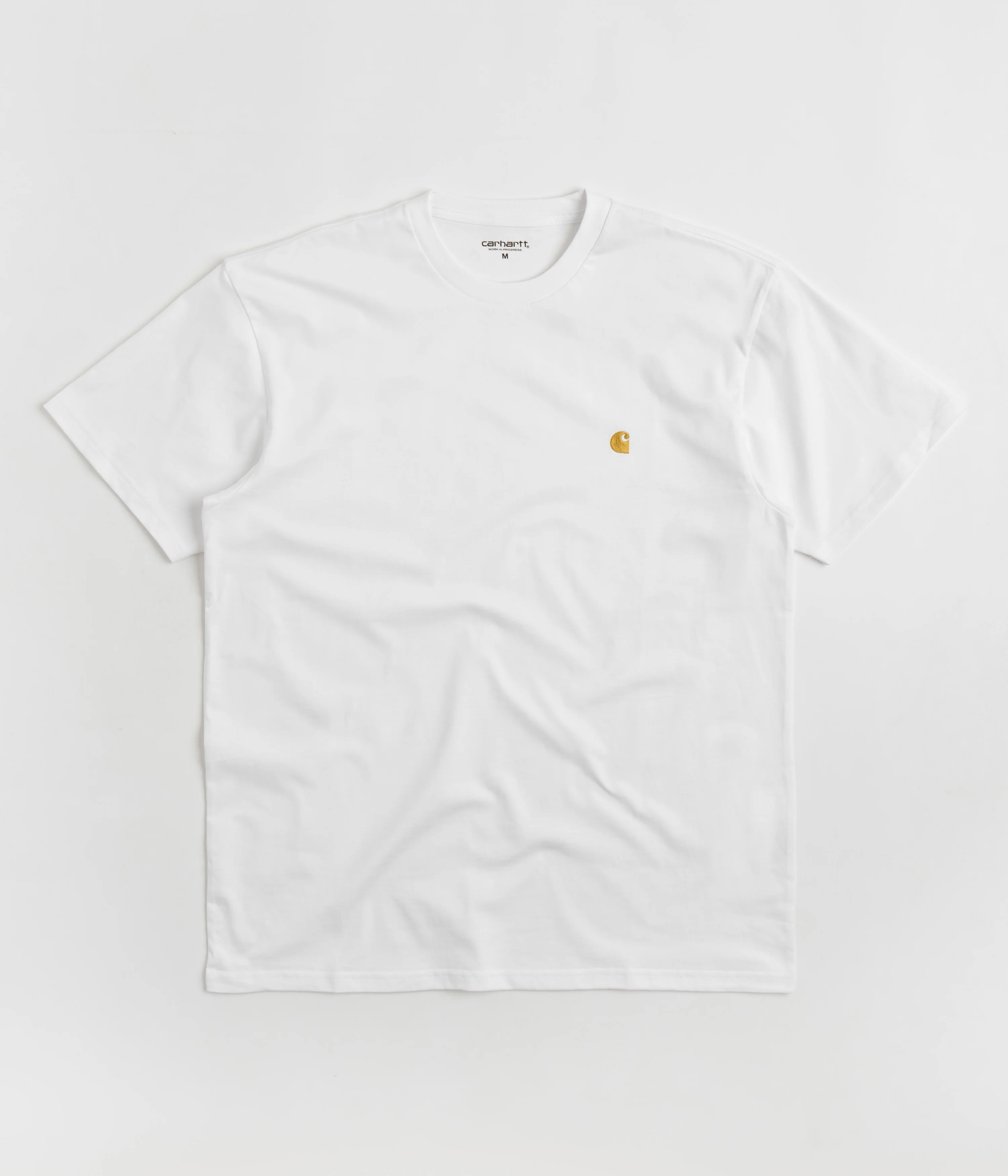 Carhartt Chase T-Shirt - White / Gold