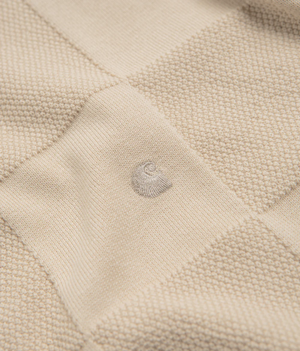 Carhartt Checker Polo Shirt - Fleur De Sel - Image 2