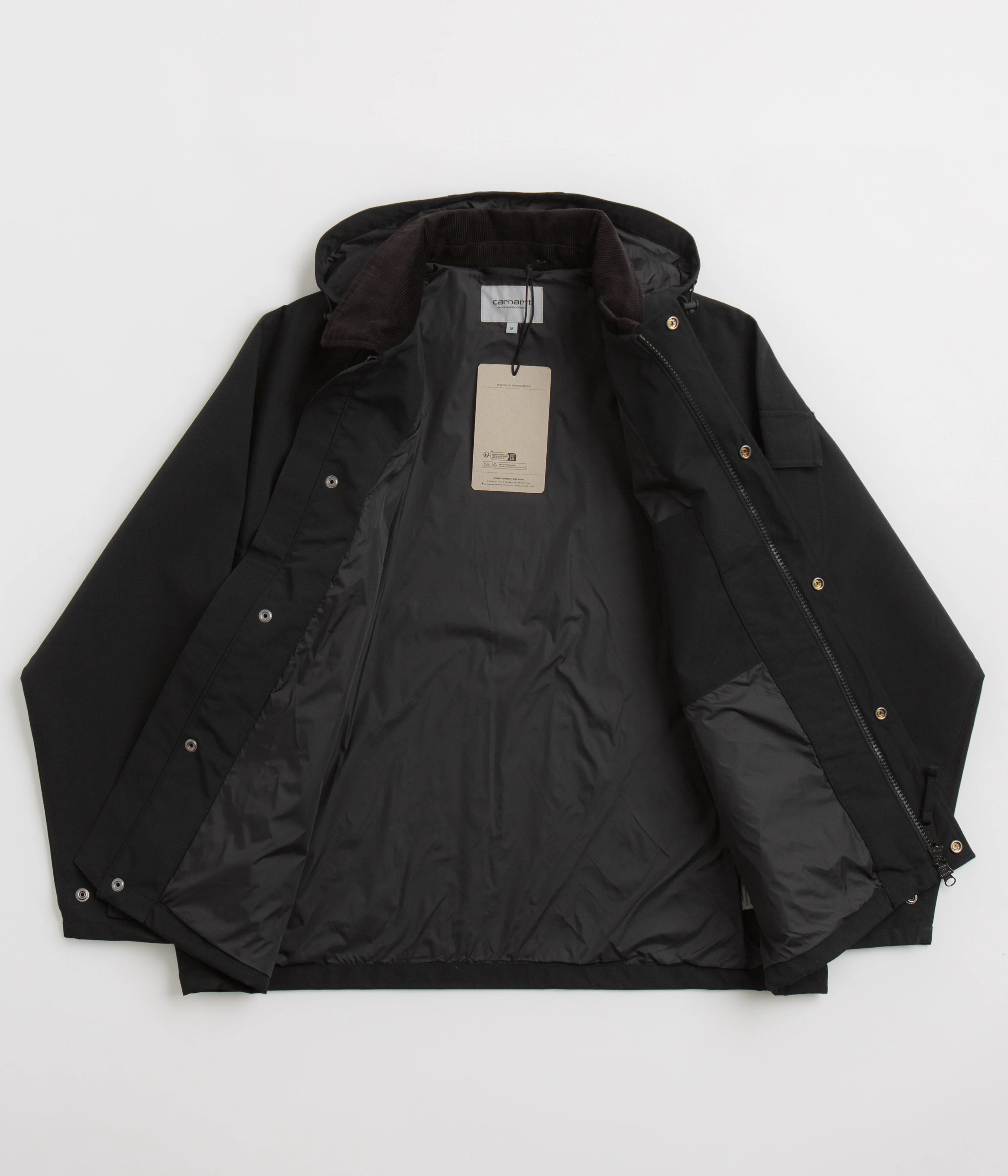 Carhartt Clarton Jacket - Black / Black - Image 2