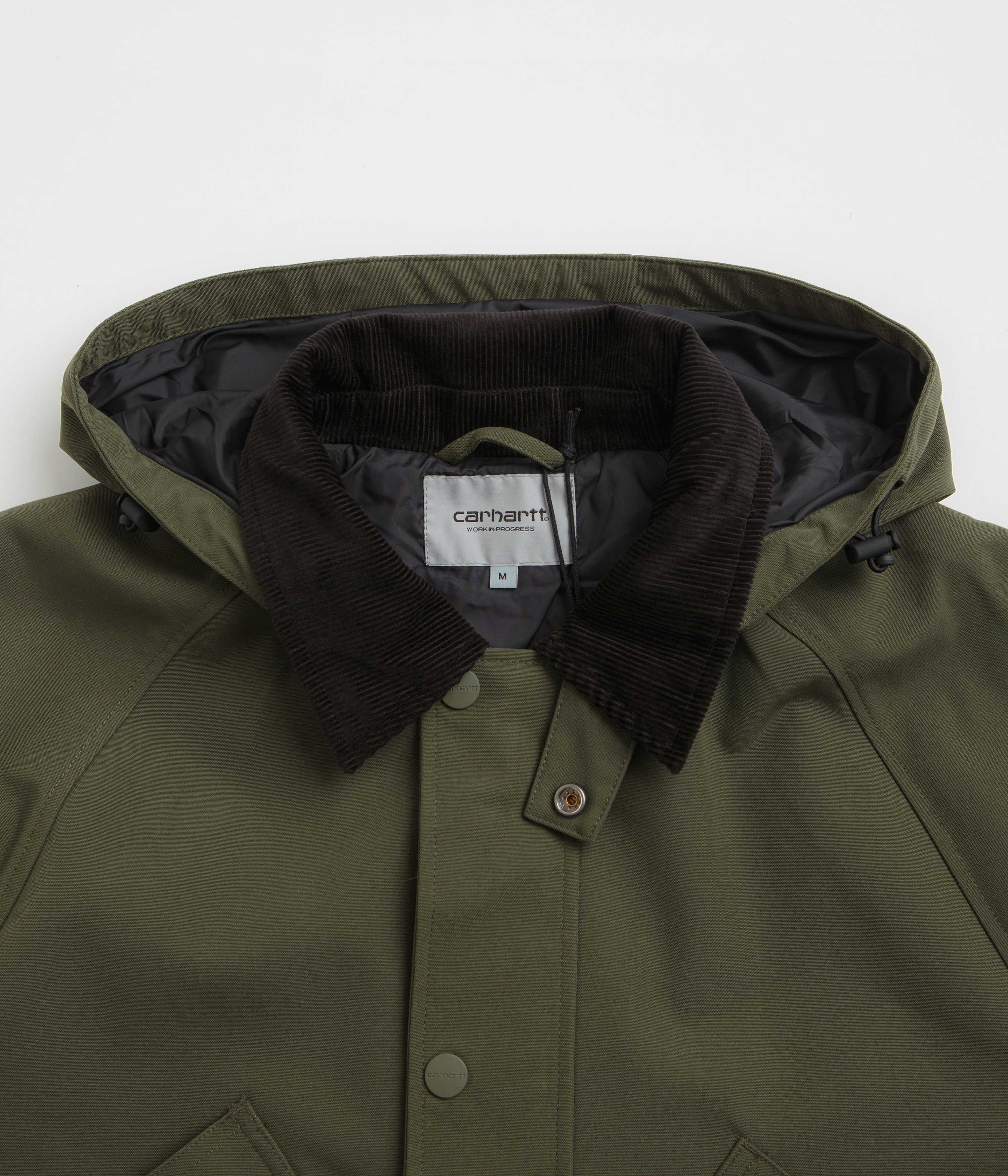Carhartt Clarton Jacket - Office Green / Black - Image 3