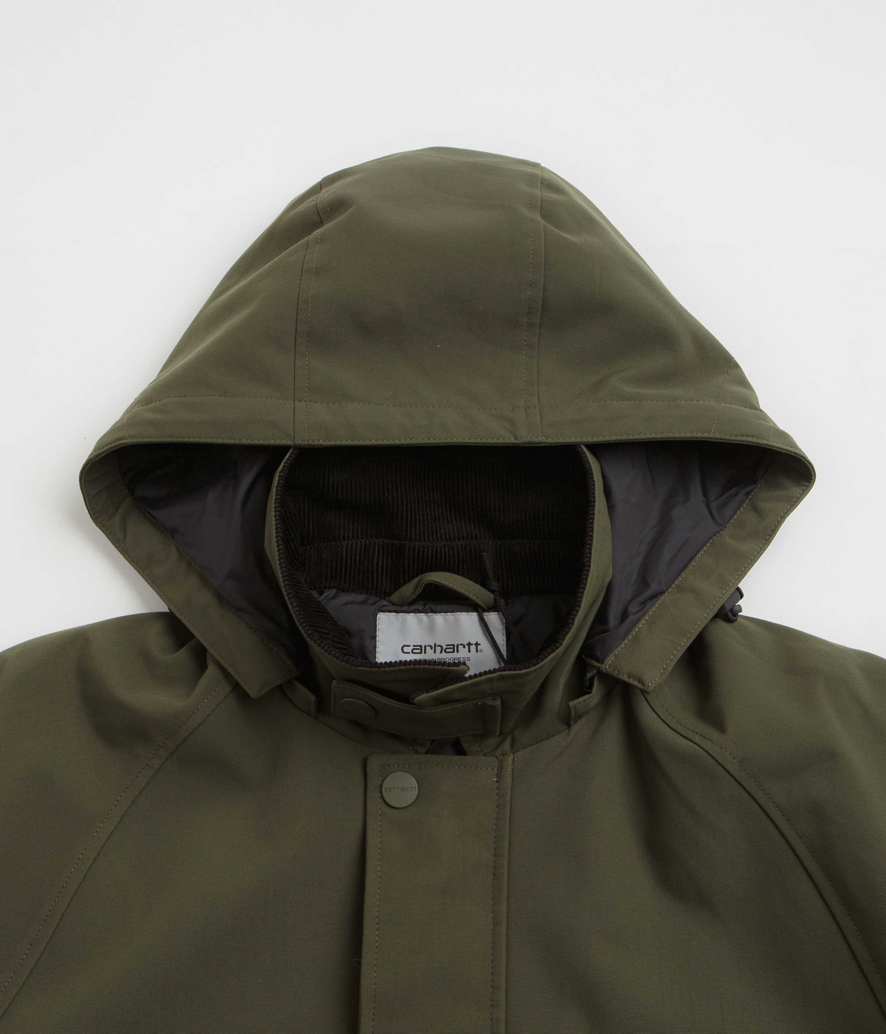 Carhartt Clarton Jacket - Office Green / Black - Image 4