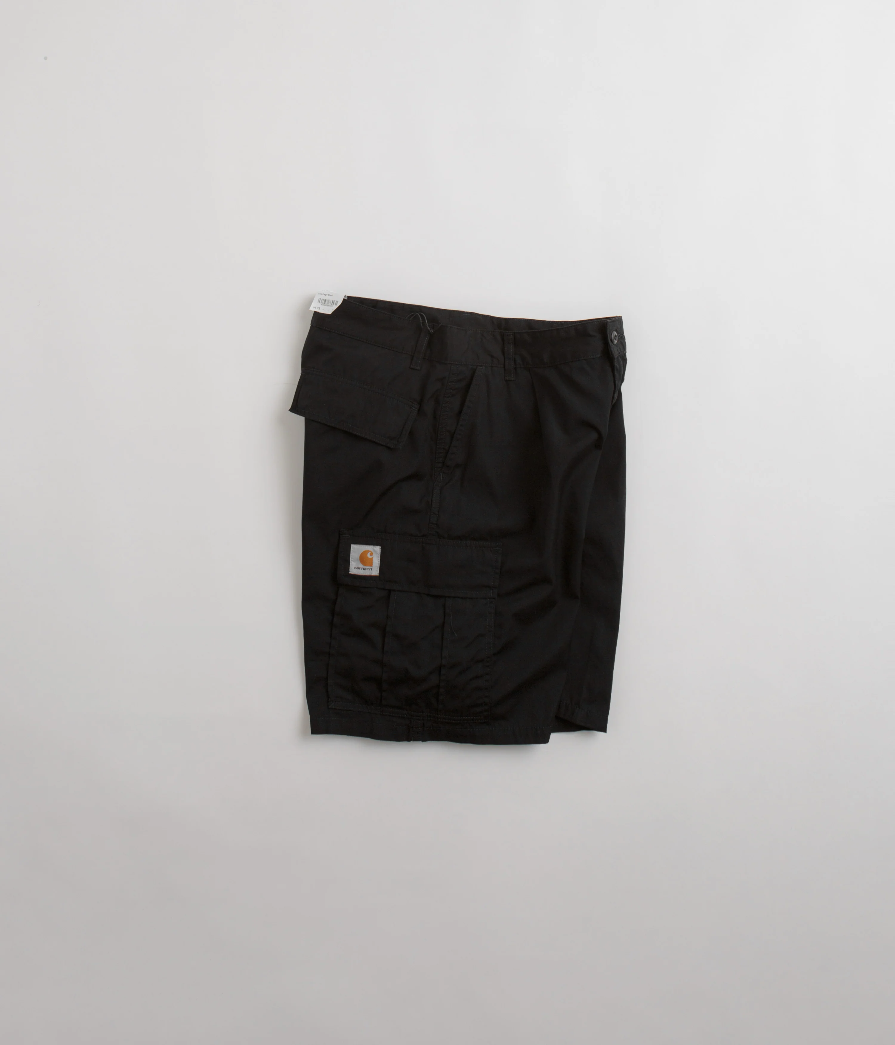 Carhartt Cole Cargo Shorts - Rinsed Black - Image 2