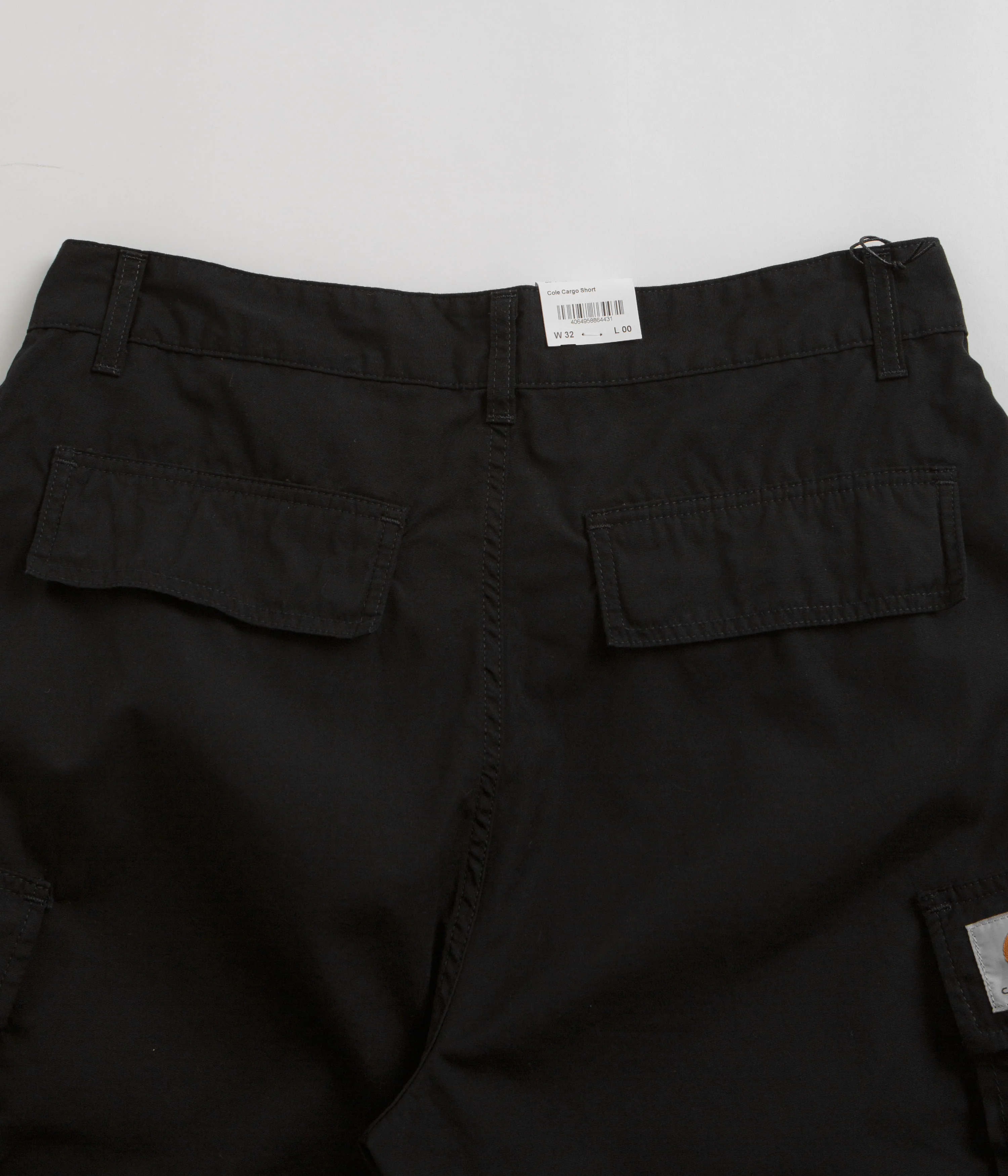 Carhartt Cole Cargo Shorts - Rinsed Black - Image 6