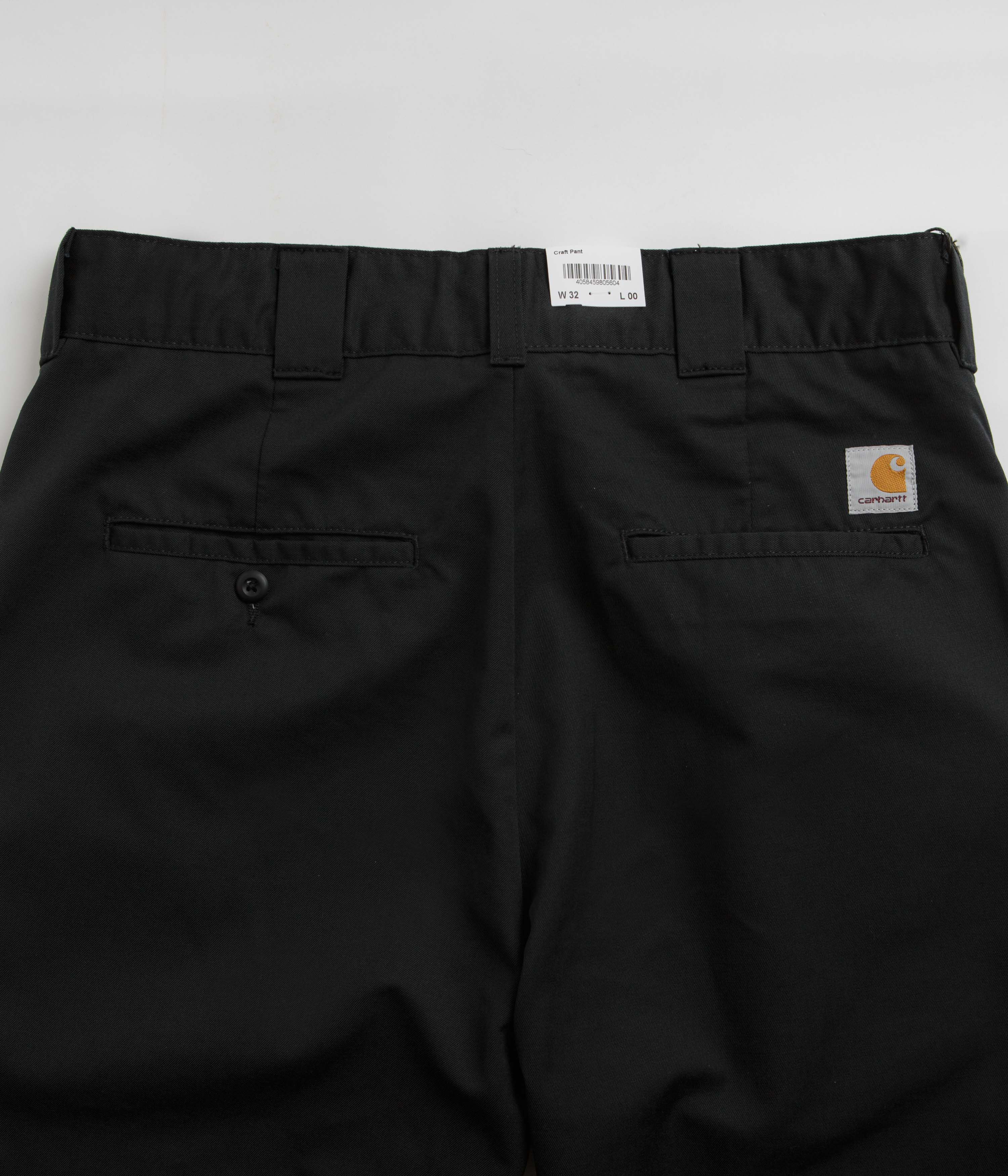 Carhartt Craft Pants - Black Rinsed - Image 6