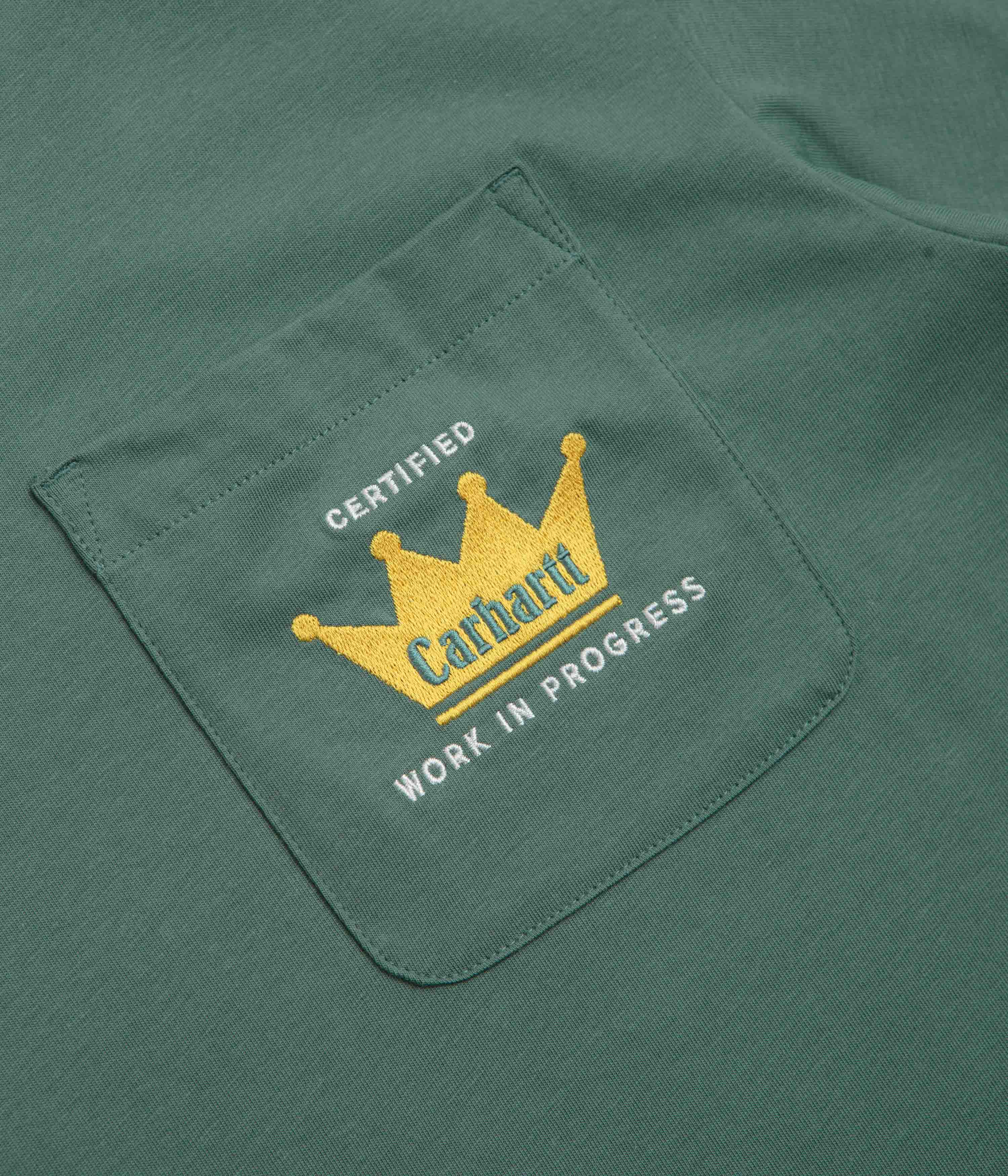 Carhartt Crown Pocket T-Shirt - Silver Pine - Image 2