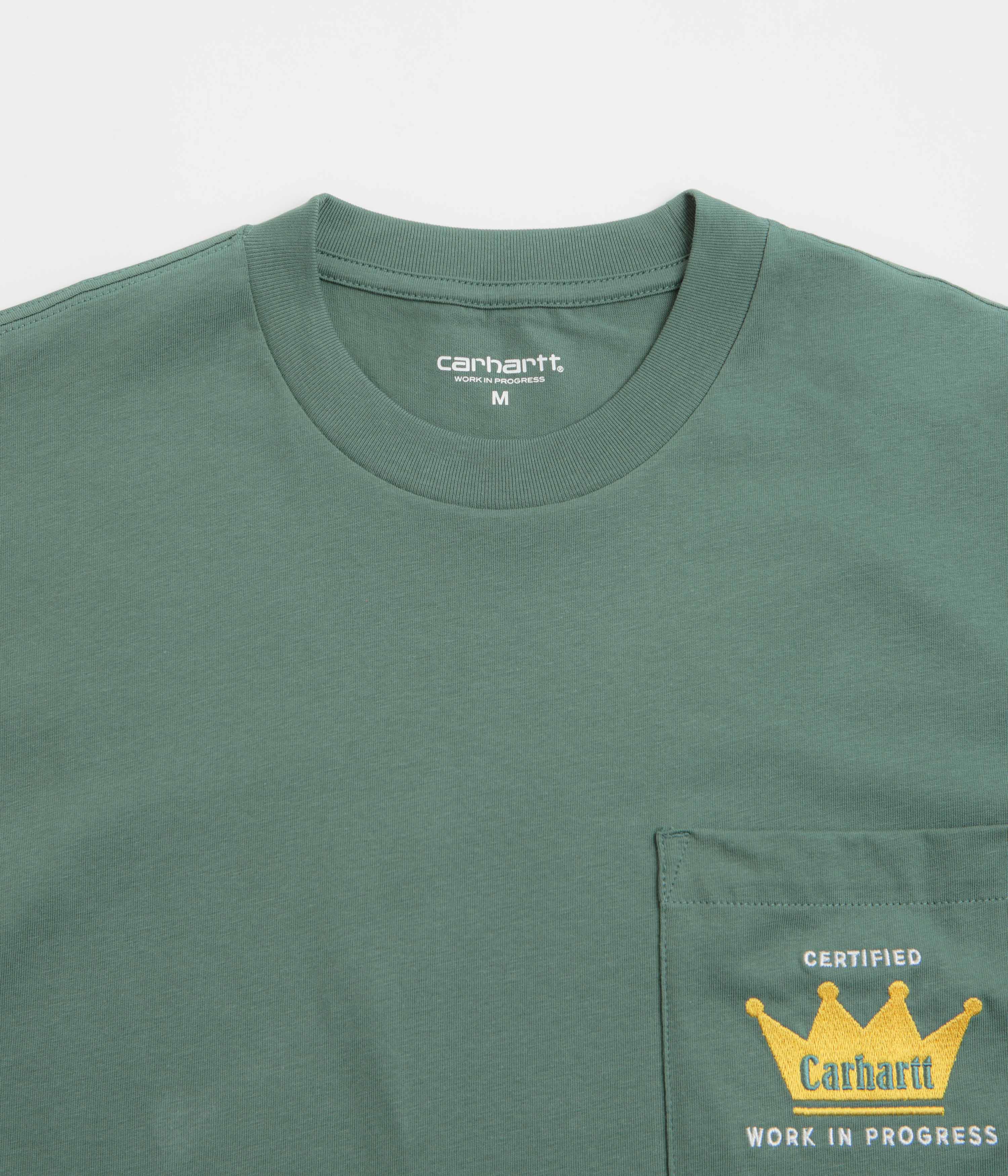 Carhartt Crown Pocket T-Shirt - Silver Pine - Image 3