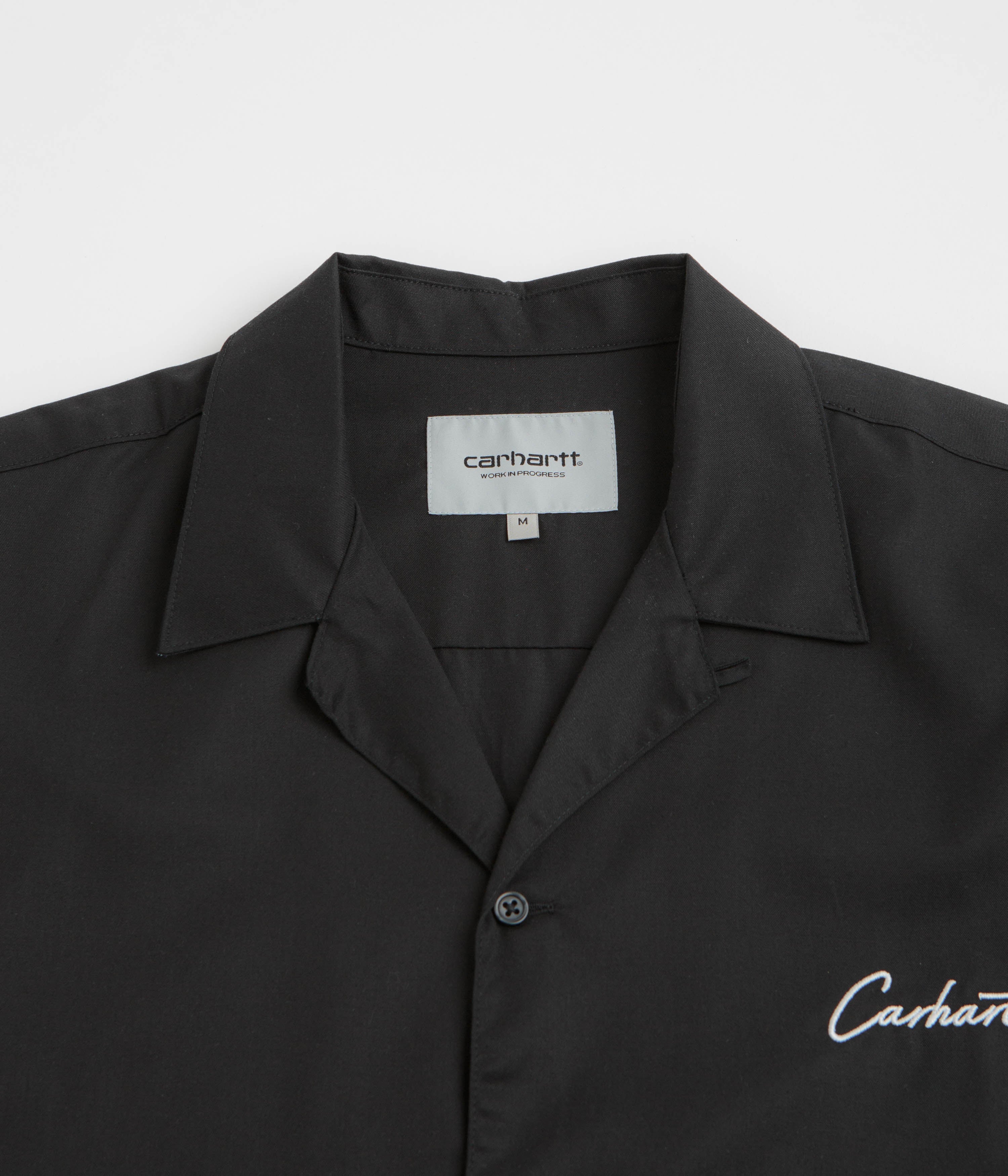 Carhartt Delray Short Sleeve Shirt - Black / White - Image 2