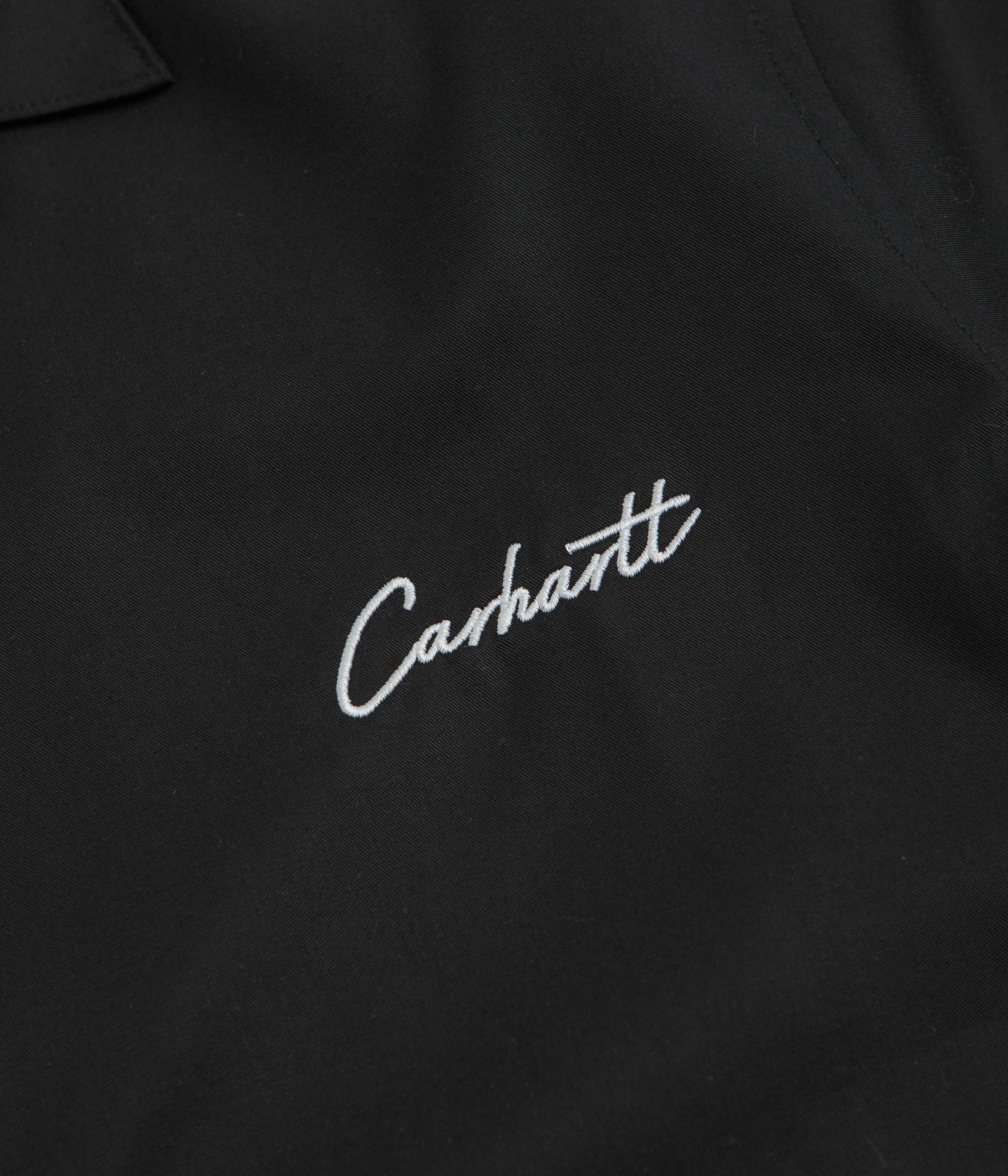 Carhartt Delray Short Sleeve Shirt - Black / White - Image 3