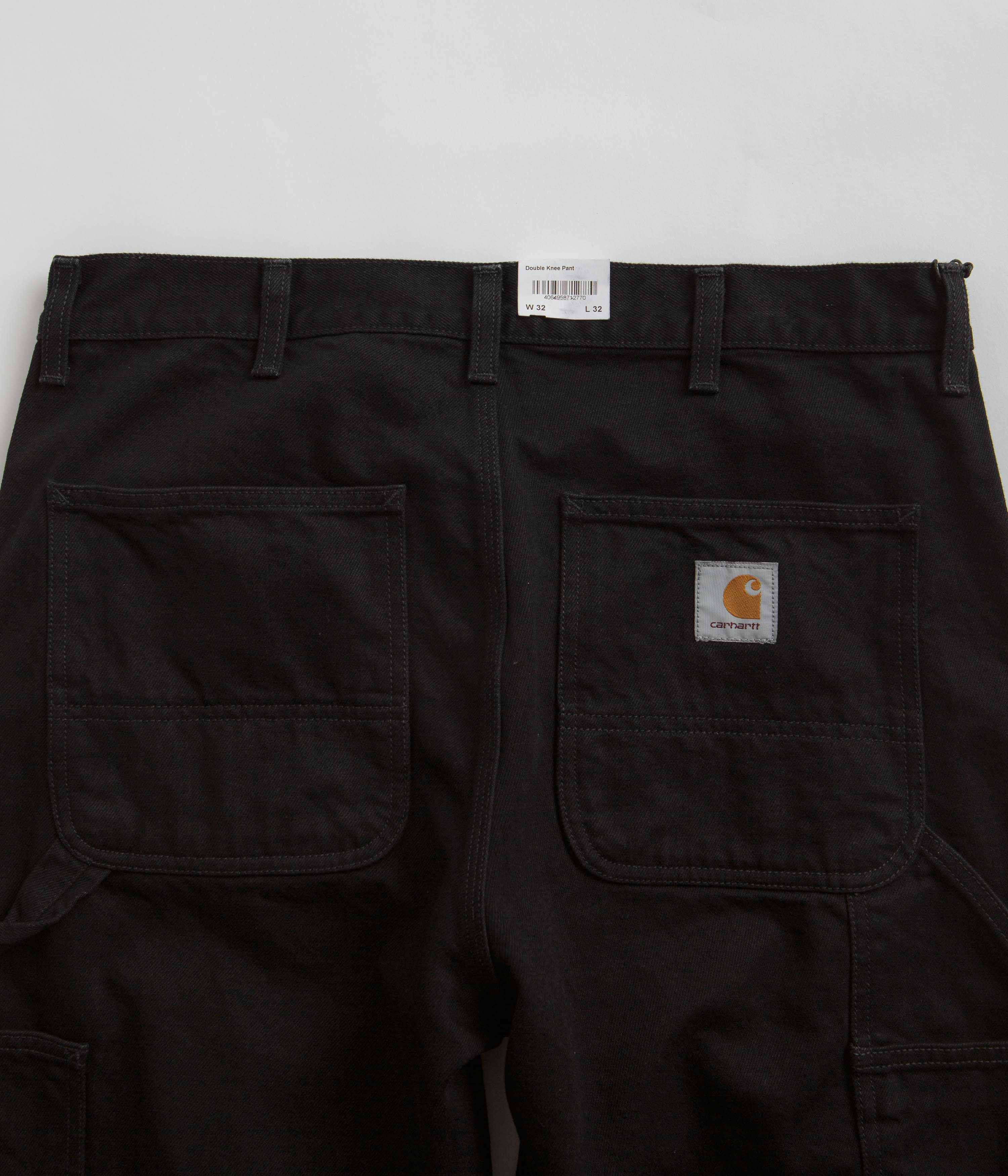 Carhartt Denim Double Knee Pants - Black Rinsed - Image 6
