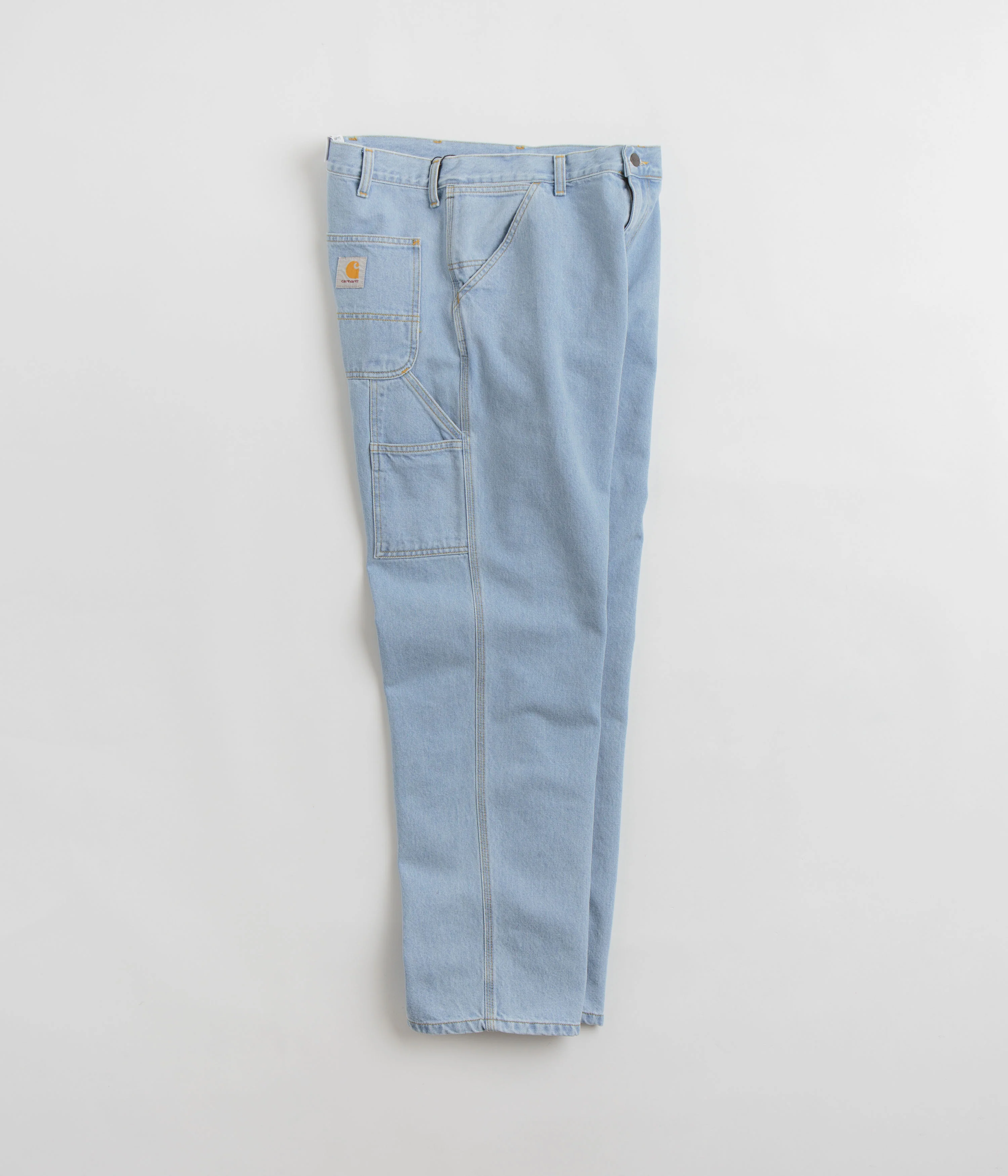 Carhartt Denim Single Knee Pants - Heavy Stone Bleached Blue - Image 2