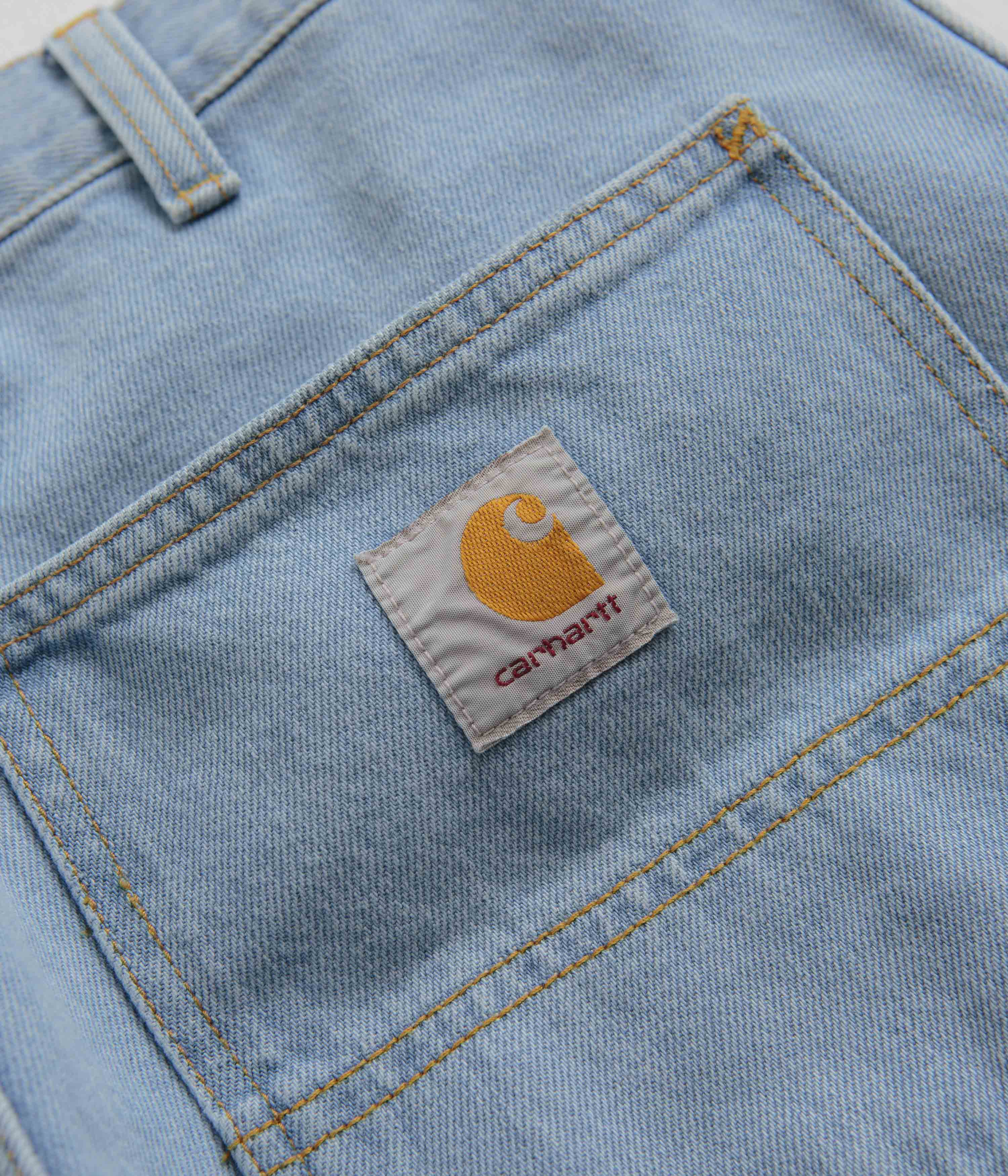 Carhartt Denim Single Knee Pants - Heavy Stone Bleached Blue - Image 7