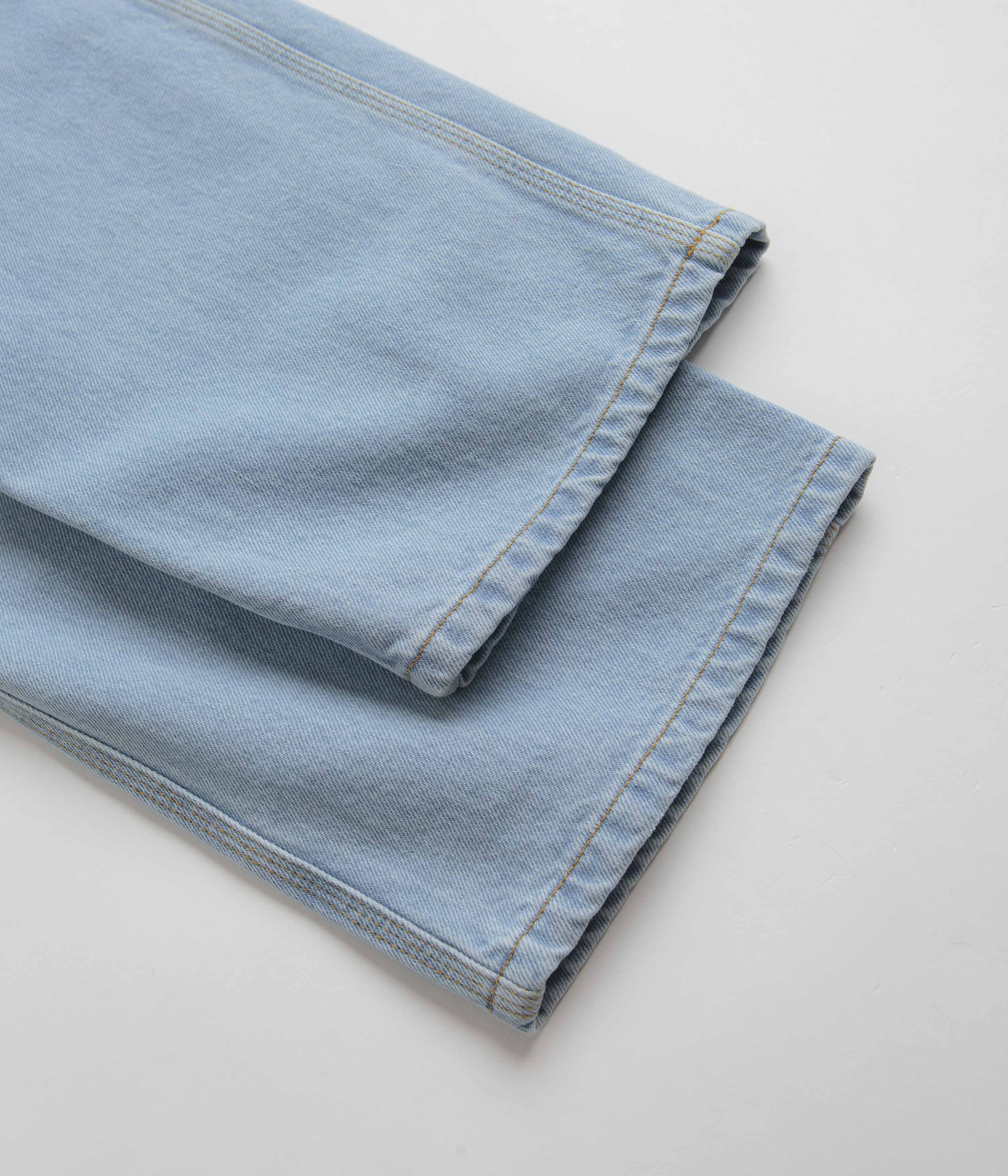 Carhartt Denim Single Knee Pants - Heavy Stone Bleached Blue - Image 8