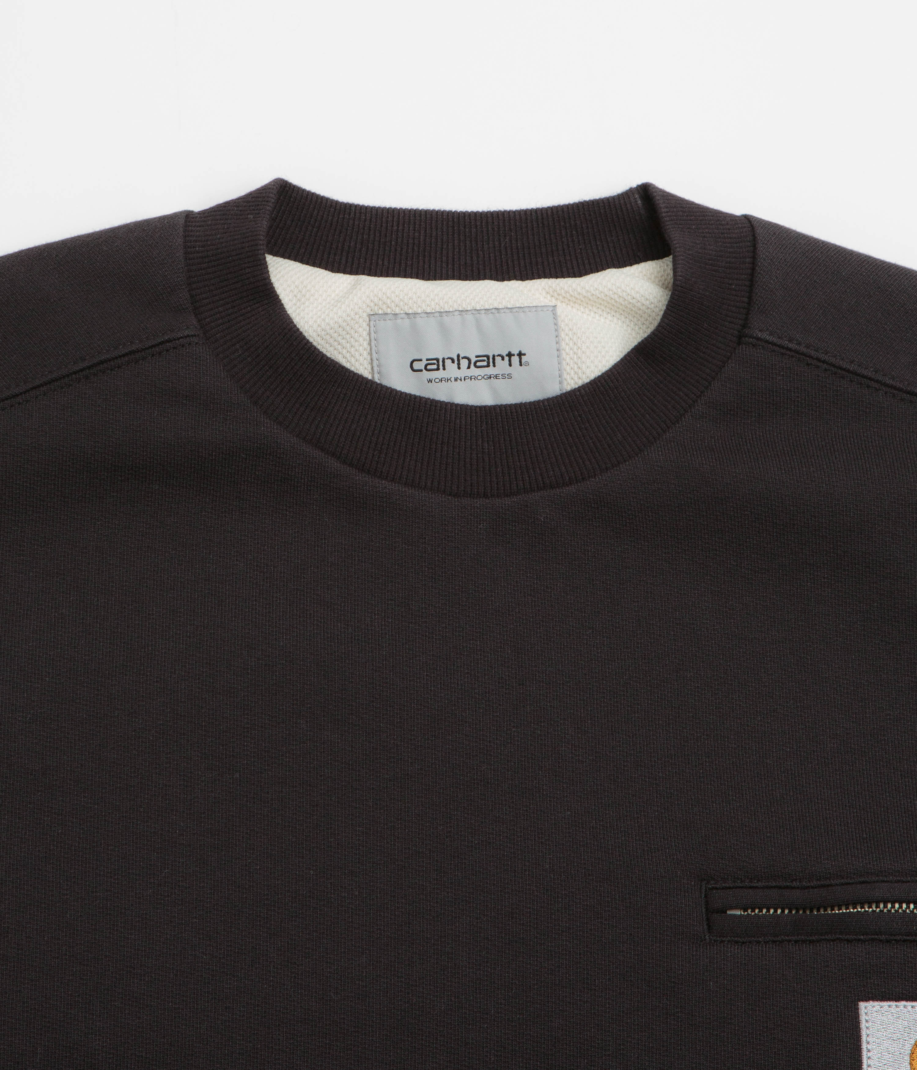 Carhartt Detroit Crewneck Sweatshirt - Black - Image 2