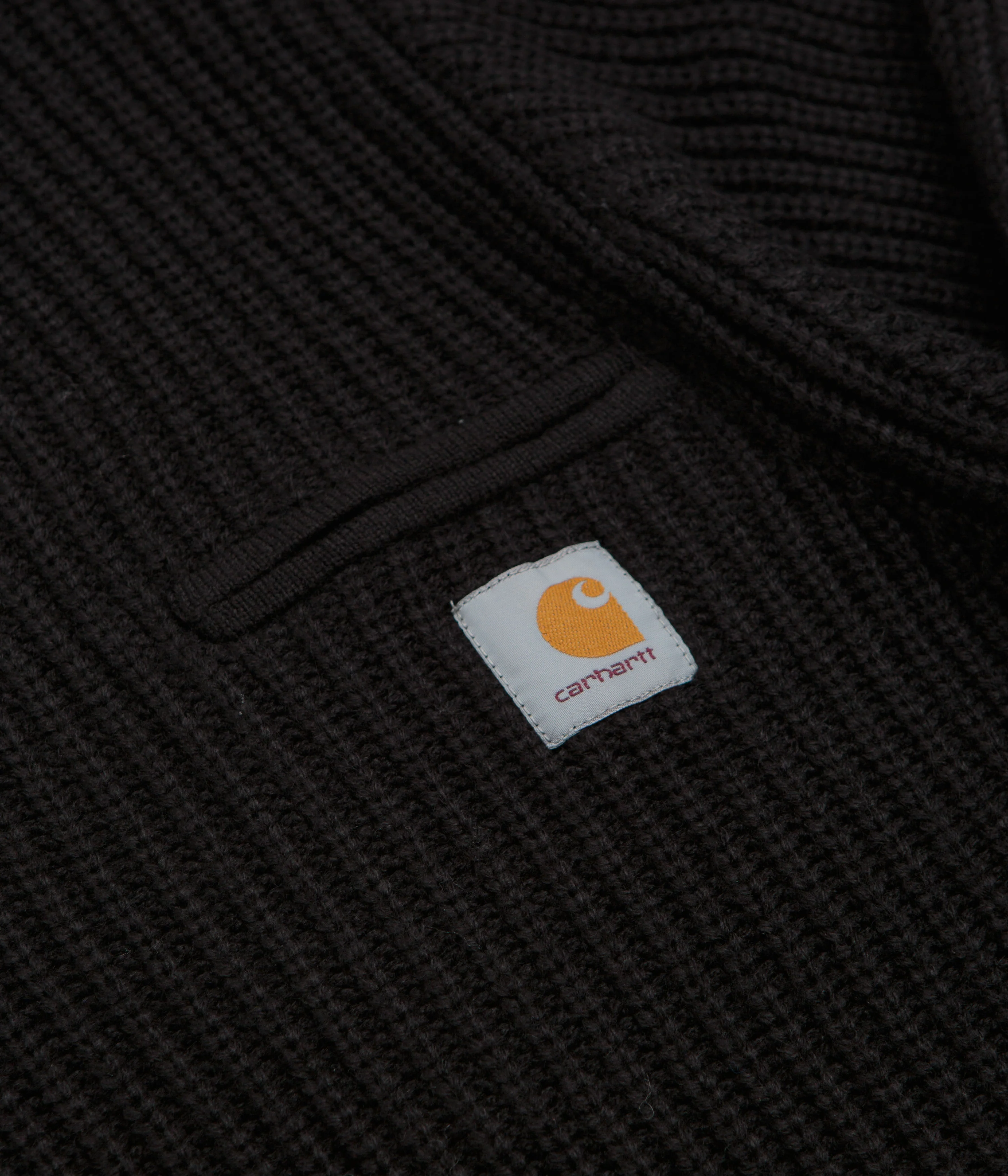 Carhartt Detroit Half Zip Sweatshirt - Black - Image 3