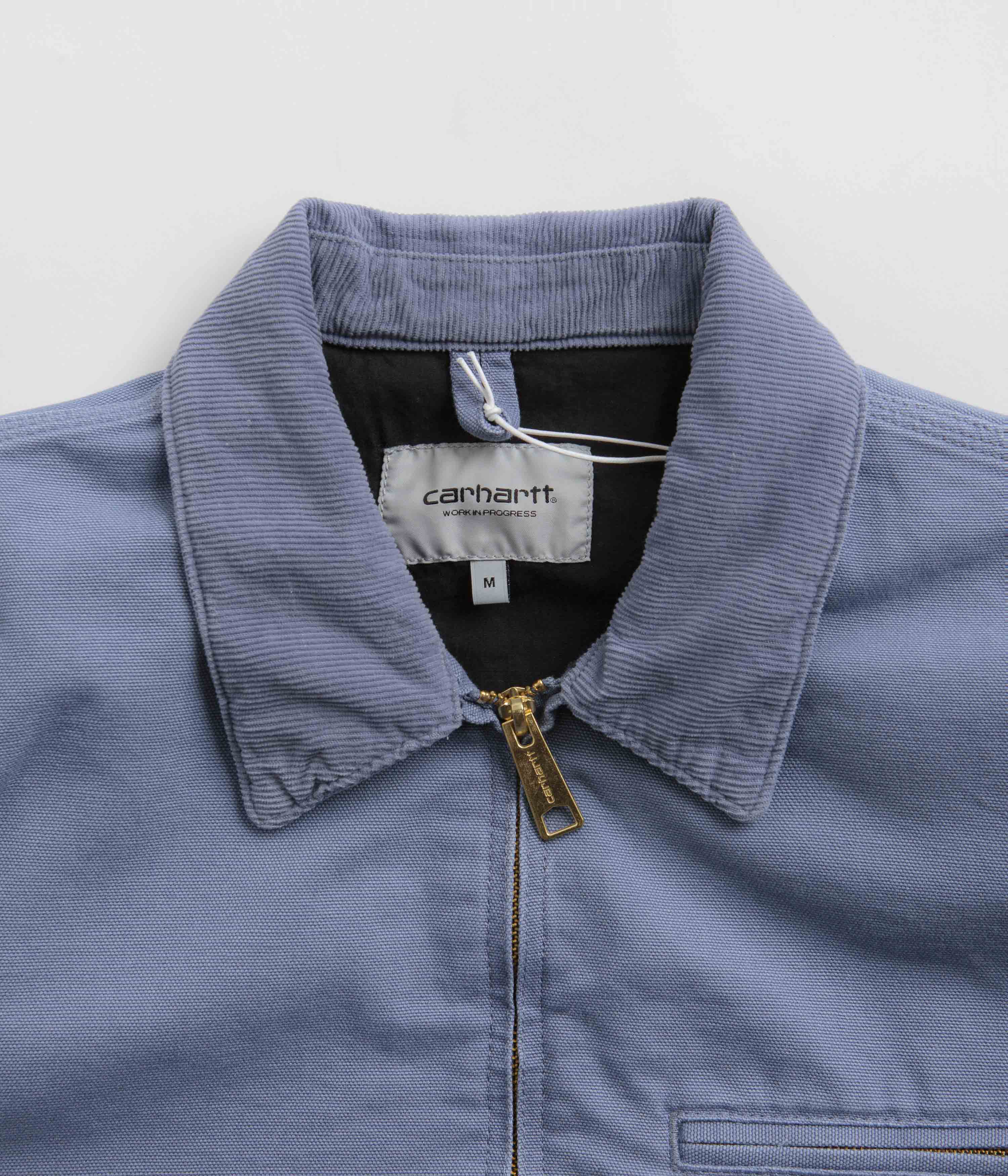 Carhartt Detroit Jacket - Bay Blue / Bay Blue / Aged Canvas - Image 5