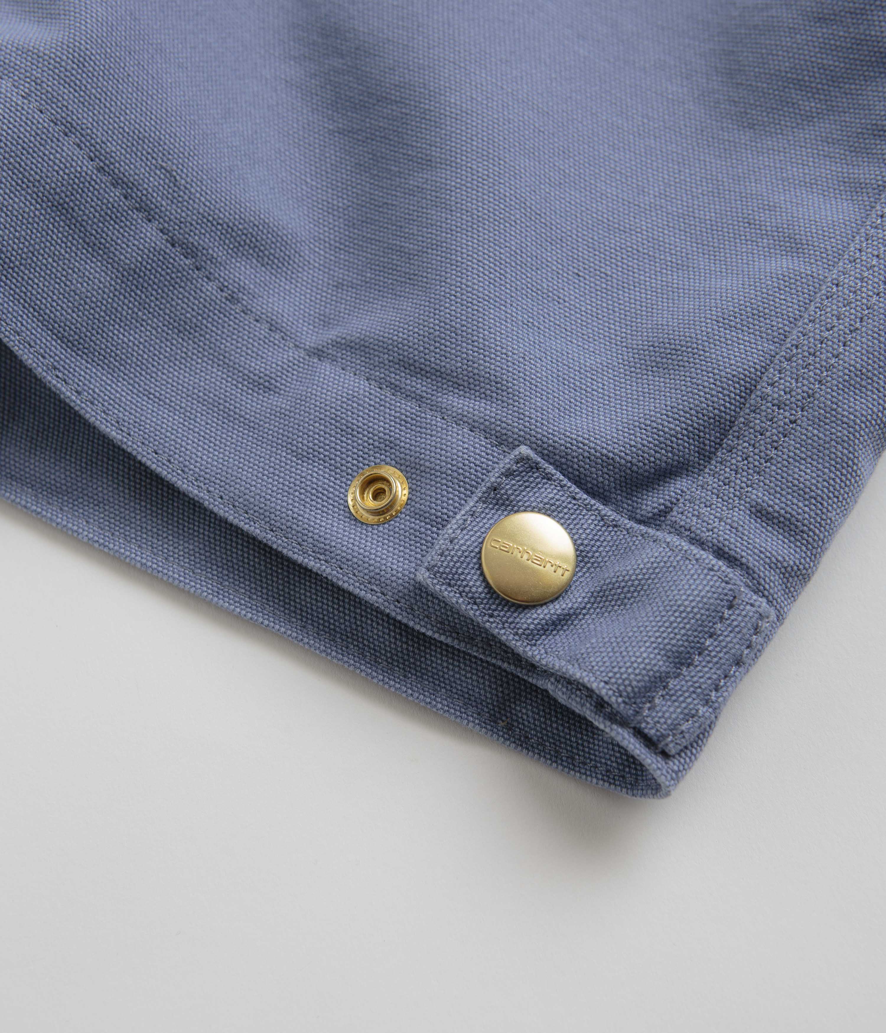 Carhartt Detroit Jacket - Bay Blue / Bay Blue / Aged Canvas - Image 6