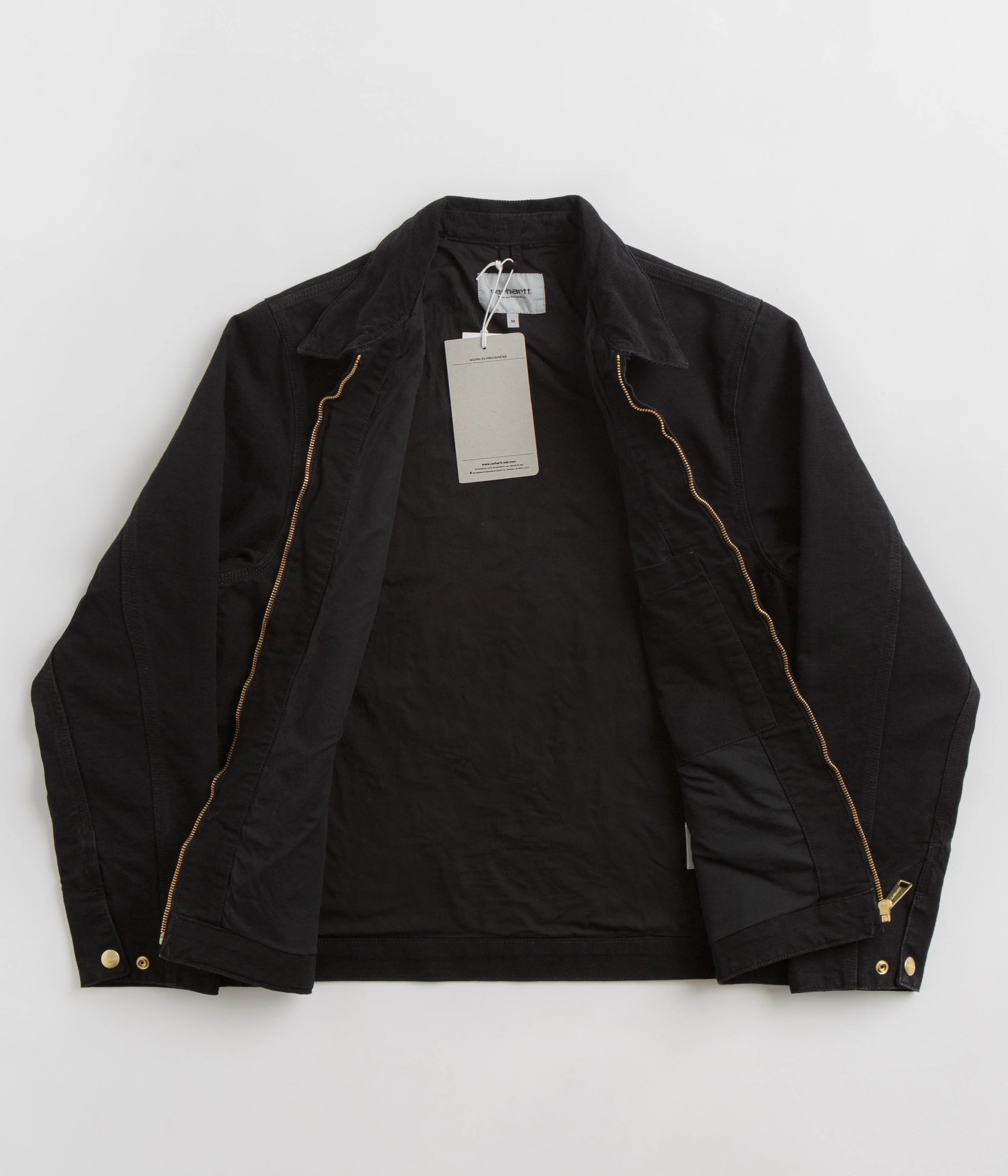 Carhartt Detroit Jacket - Black / Black / Aged Canvas - Image 2