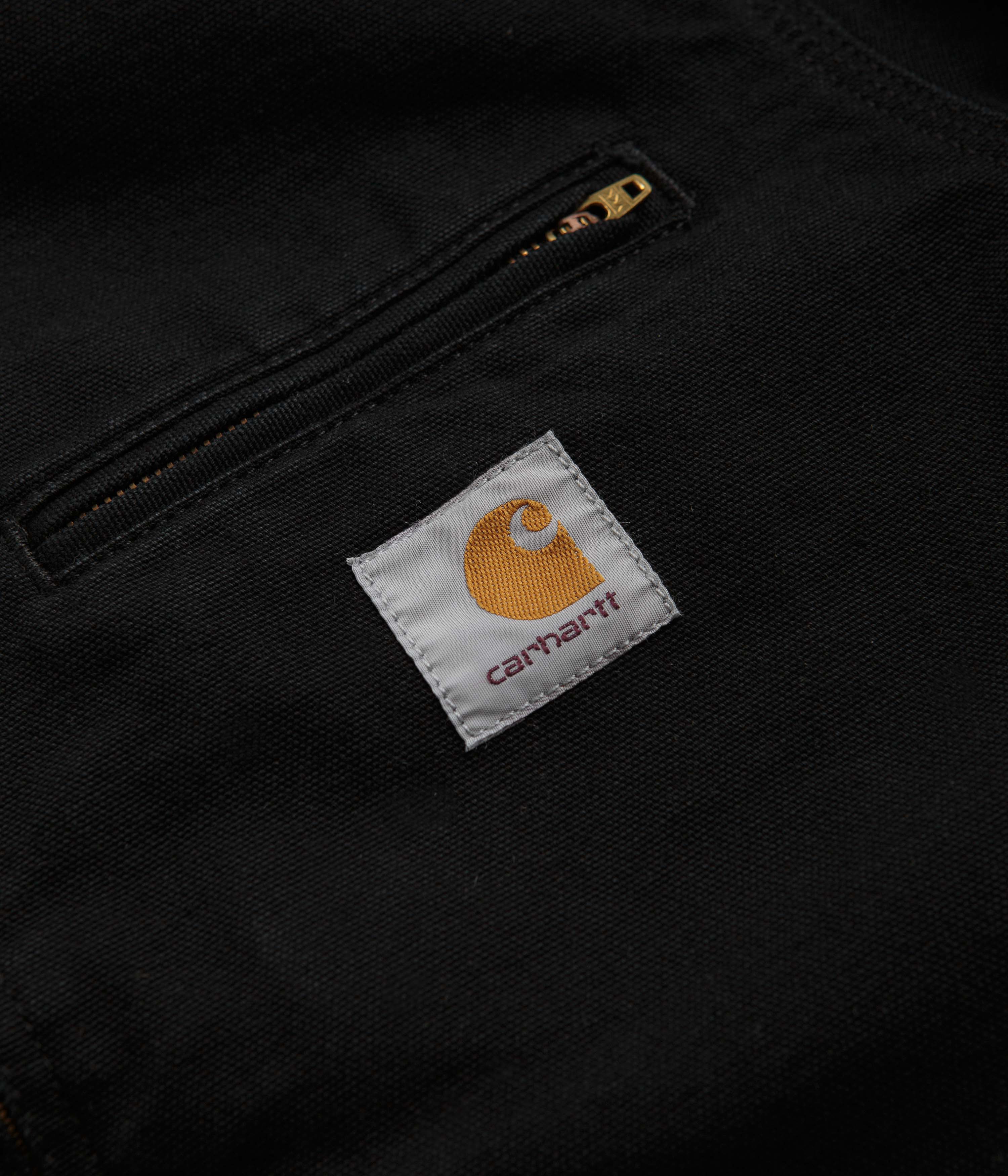 Carhartt Detroit Jacket - Black / Black / Aged Canvas - Image 4