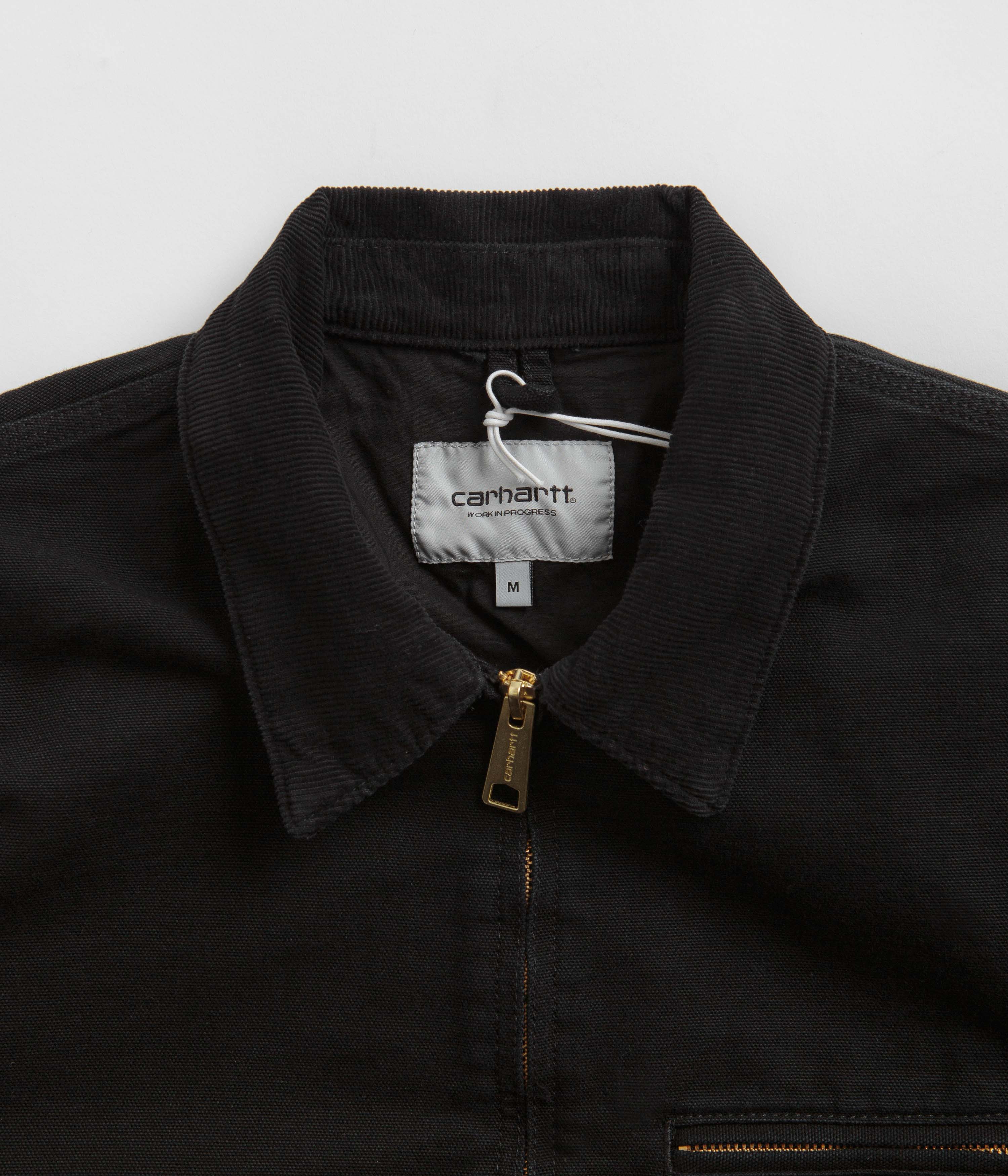 Carhartt Detroit Jacket - Black / Black / Aged Canvas - Image 5