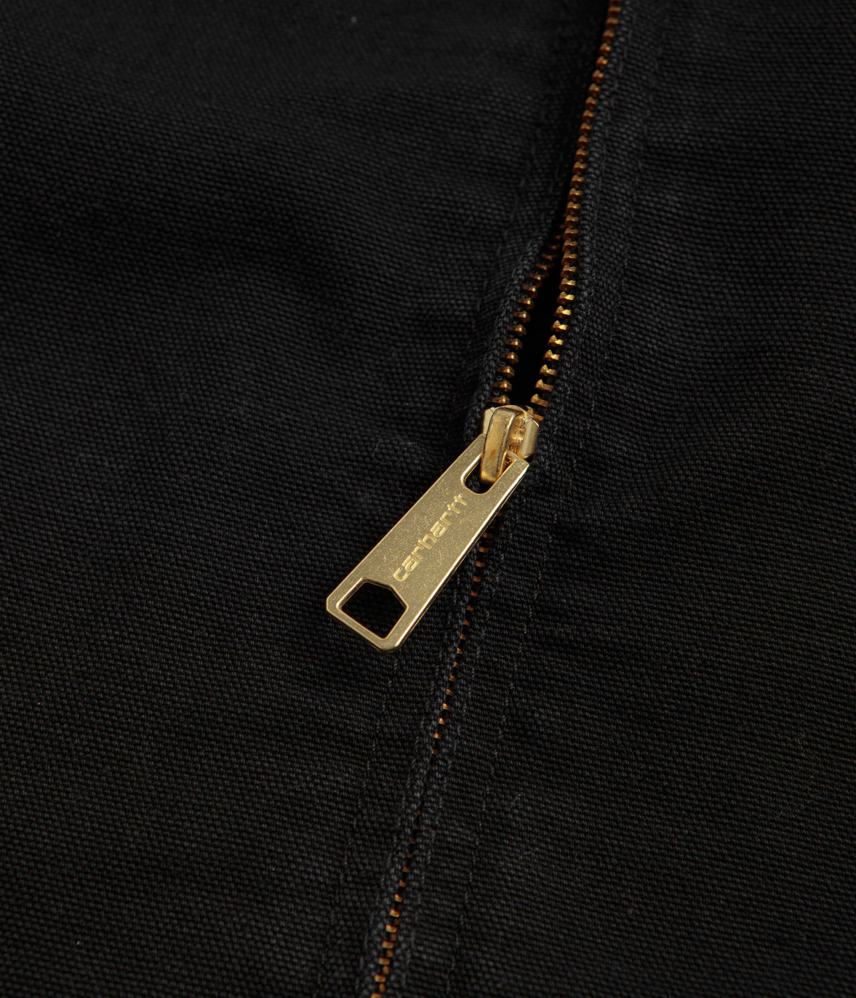Carhartt Detroit Jacket - Black / Black Stone Canvas - Image 6